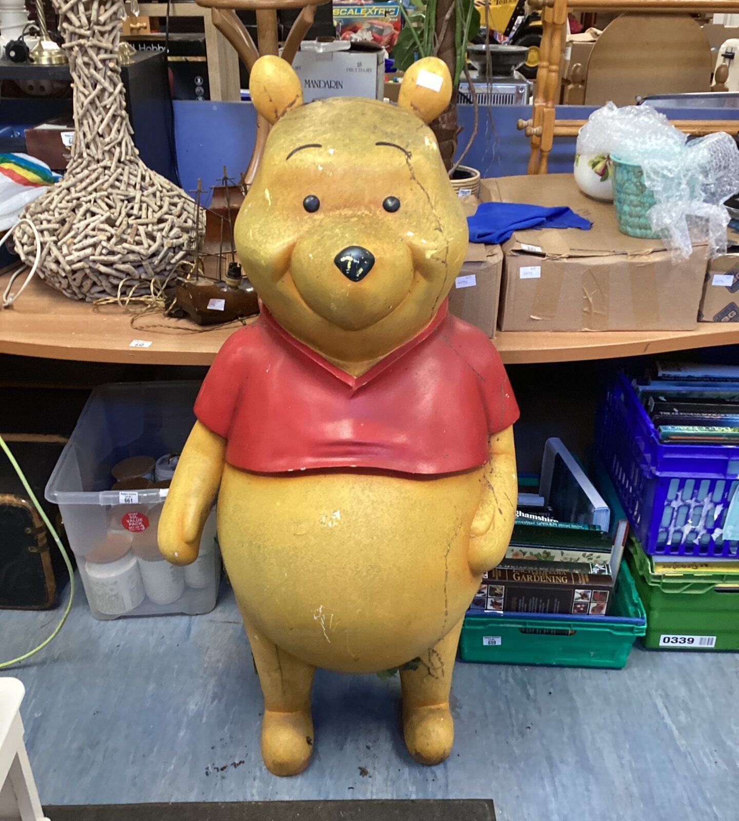 Large disney fibreglass Whinnie the pooh prop for restoration