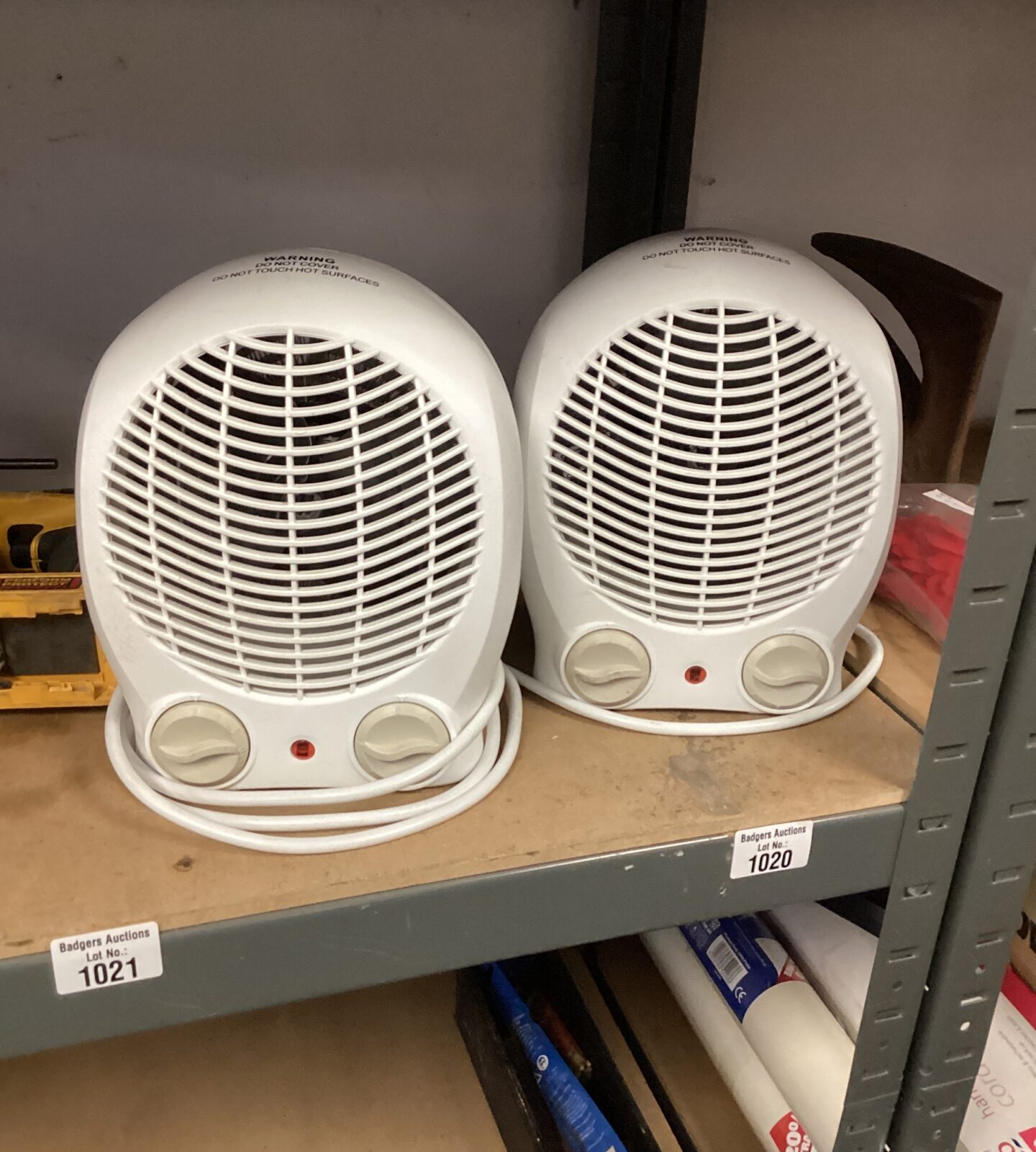 Two Portable 2kw Fan Heaters