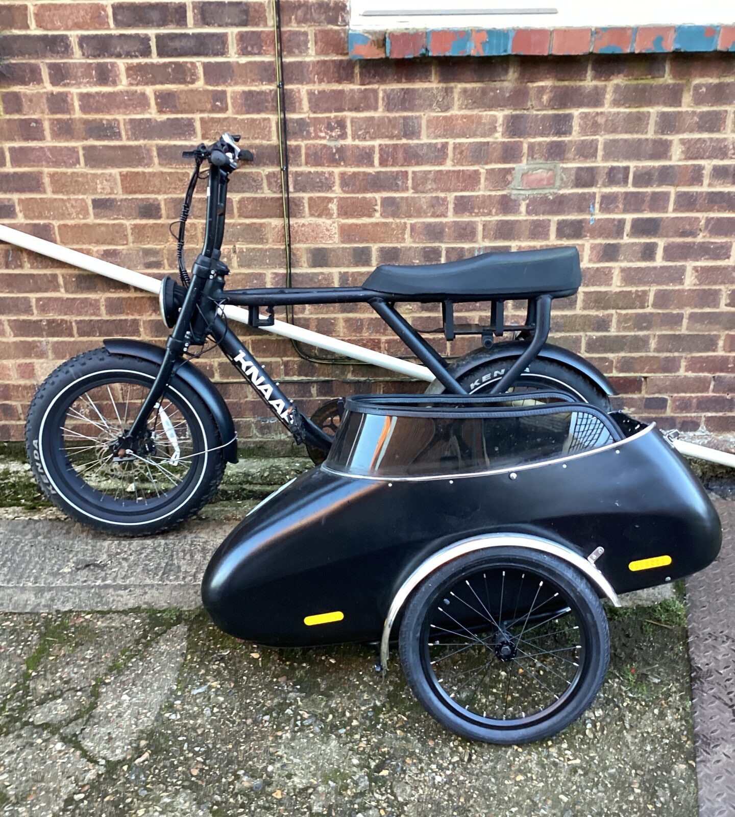 Knaap electric bike with side cart (no battery or charger)