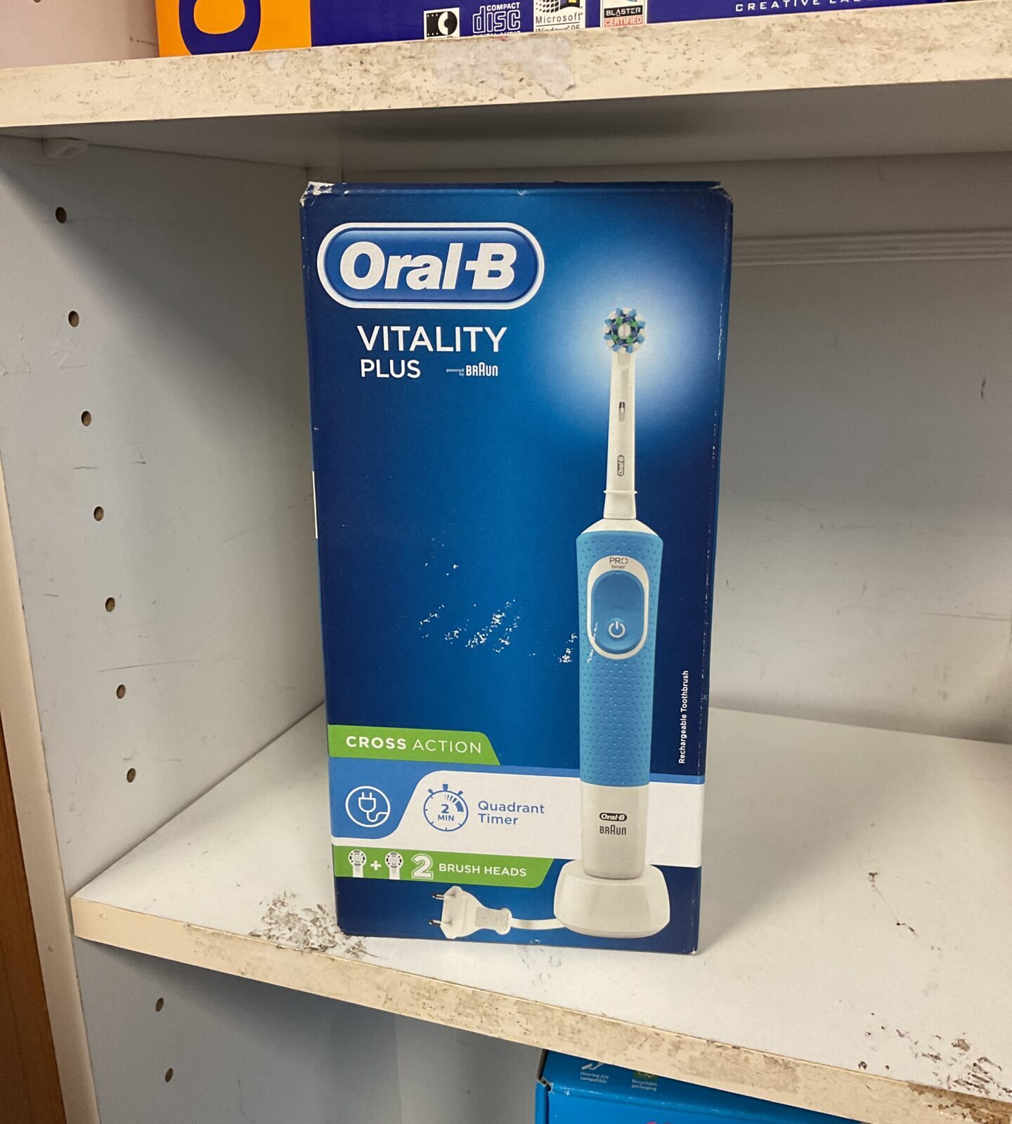 New oral b cross action toothbrush