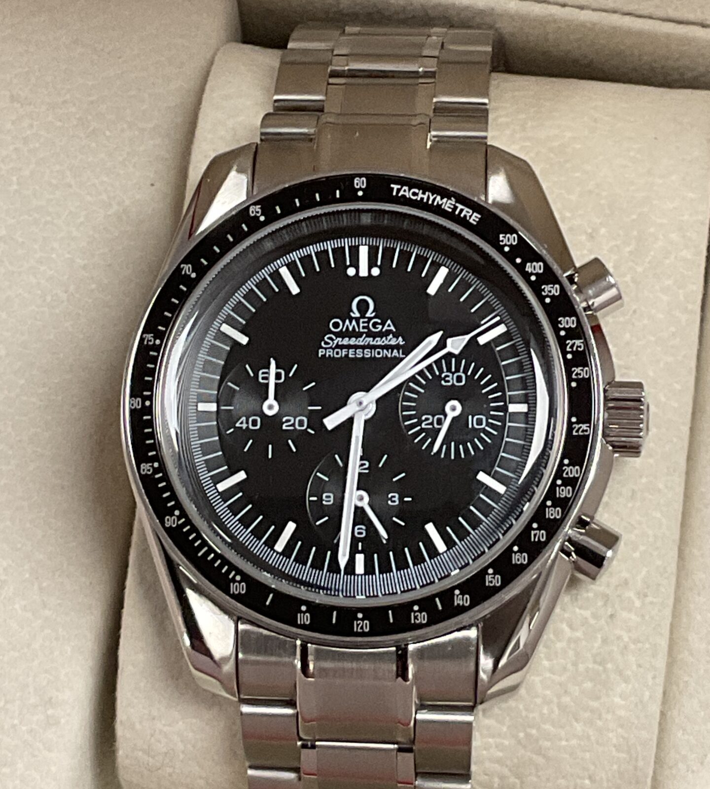 Omega Speedmaster style moon watch new with box