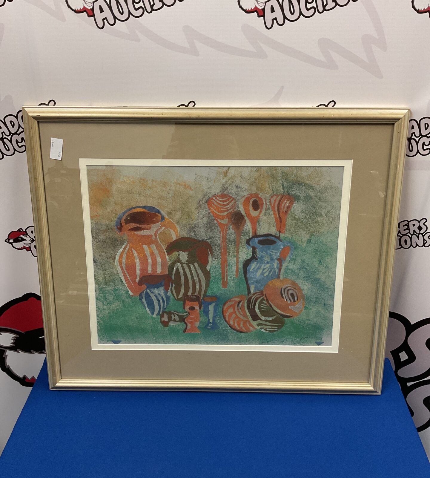 Original still life artwork of jugs signed by artist