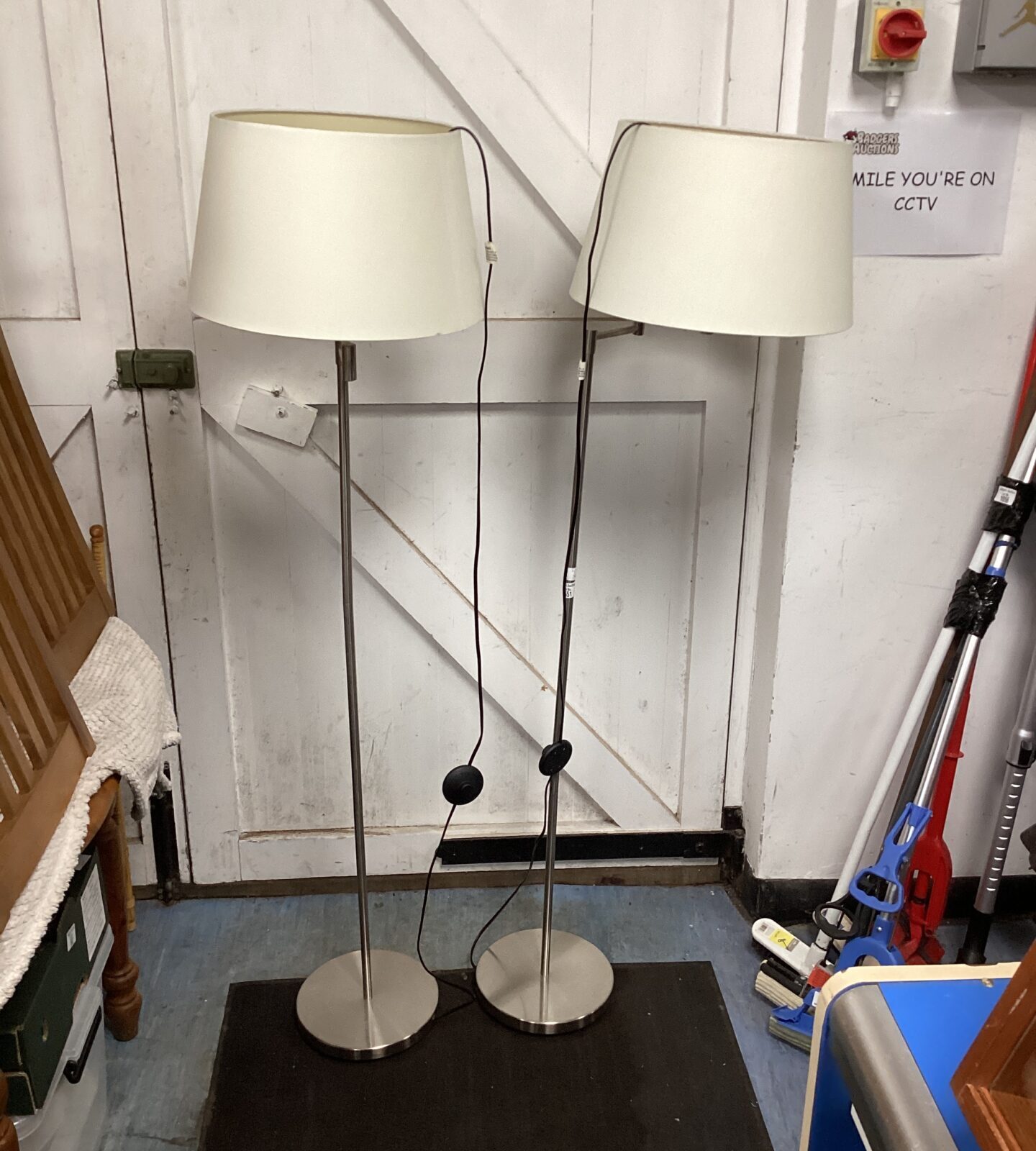 Pair of standard lamps