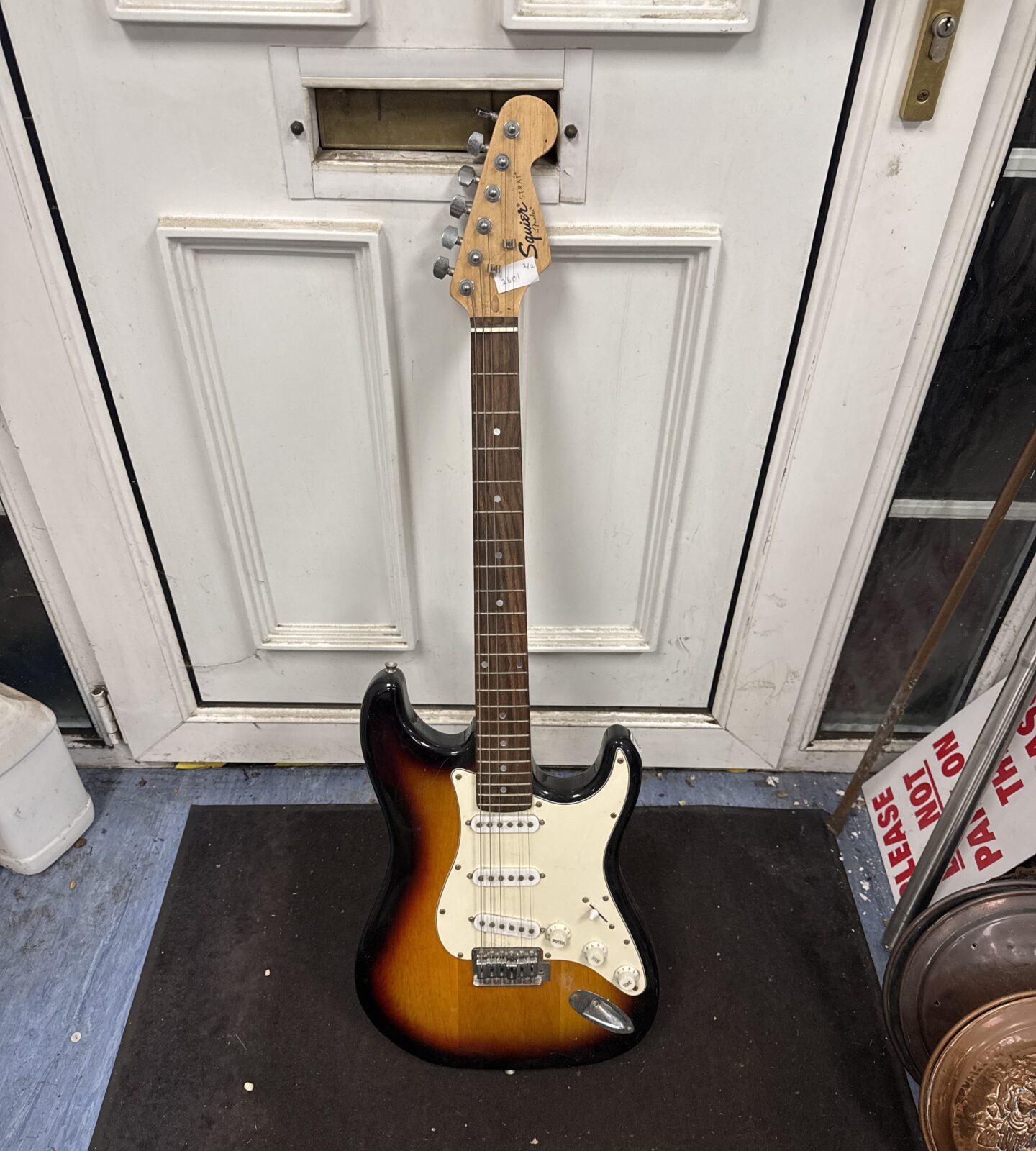 Squier by fender strat electric guitar