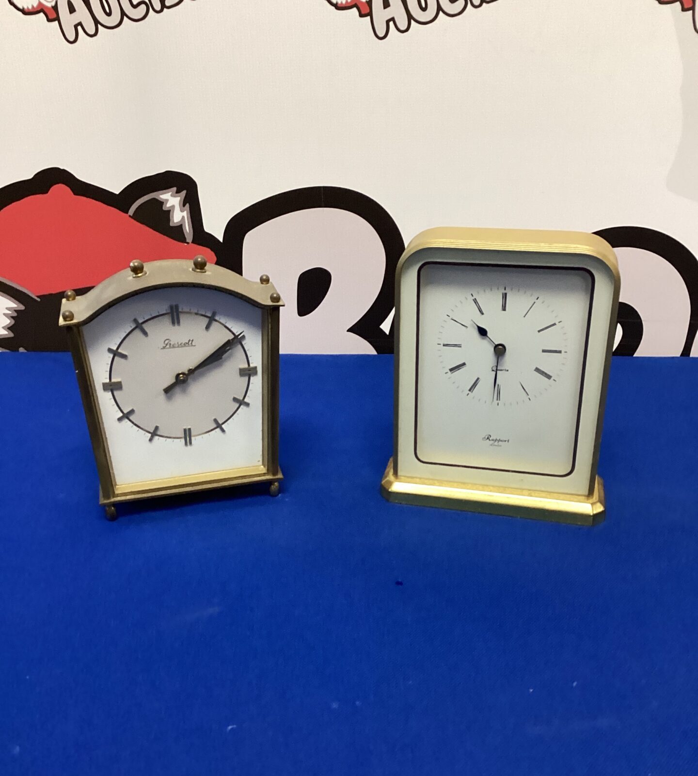 Two Brass Carriage Clocks inc Prescott