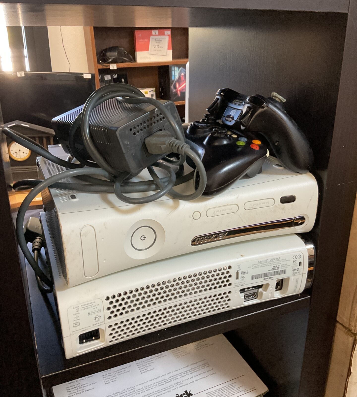 Two microsoft xbox 360 consoles
