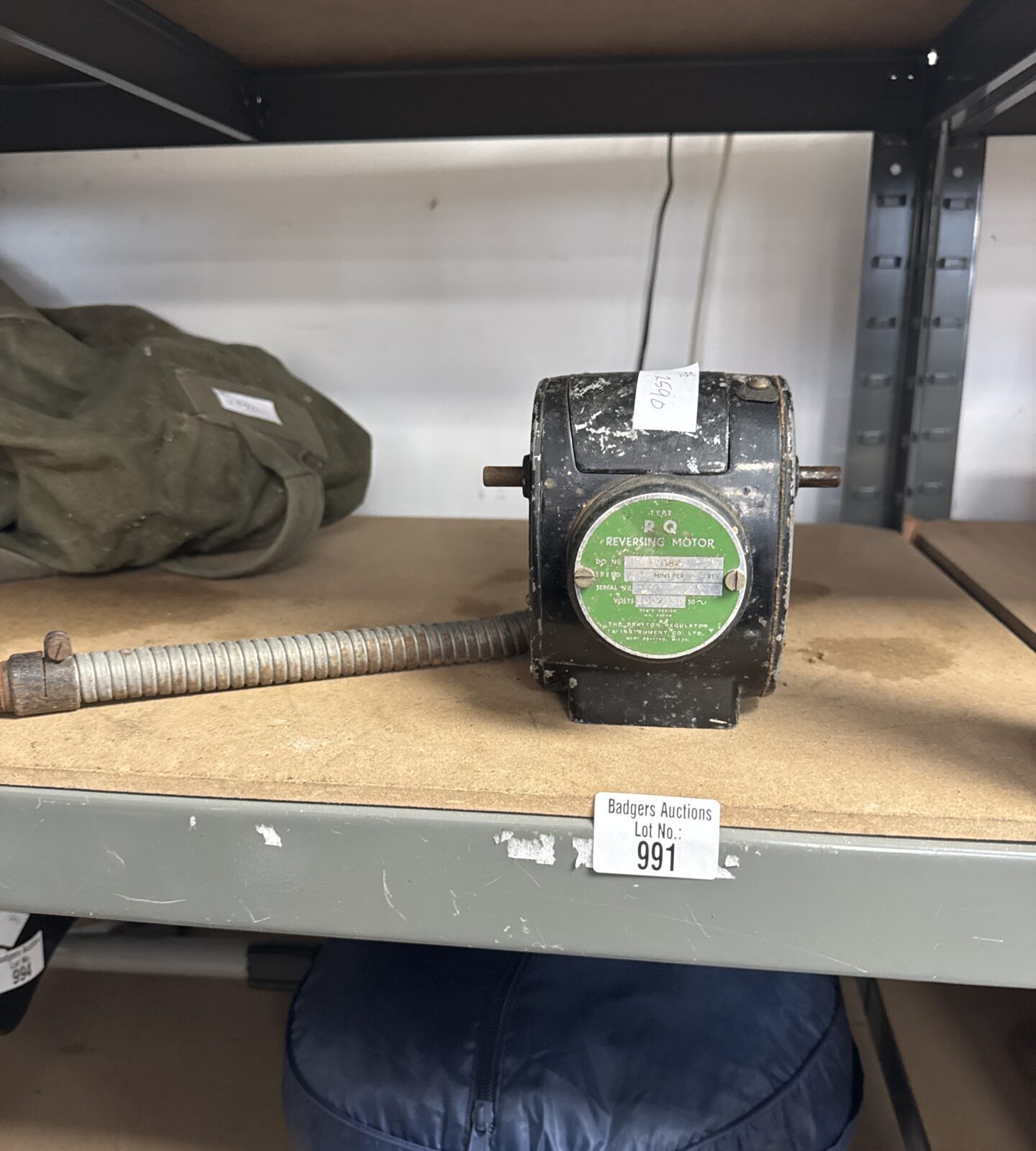 Type RQ vintage reversing motor