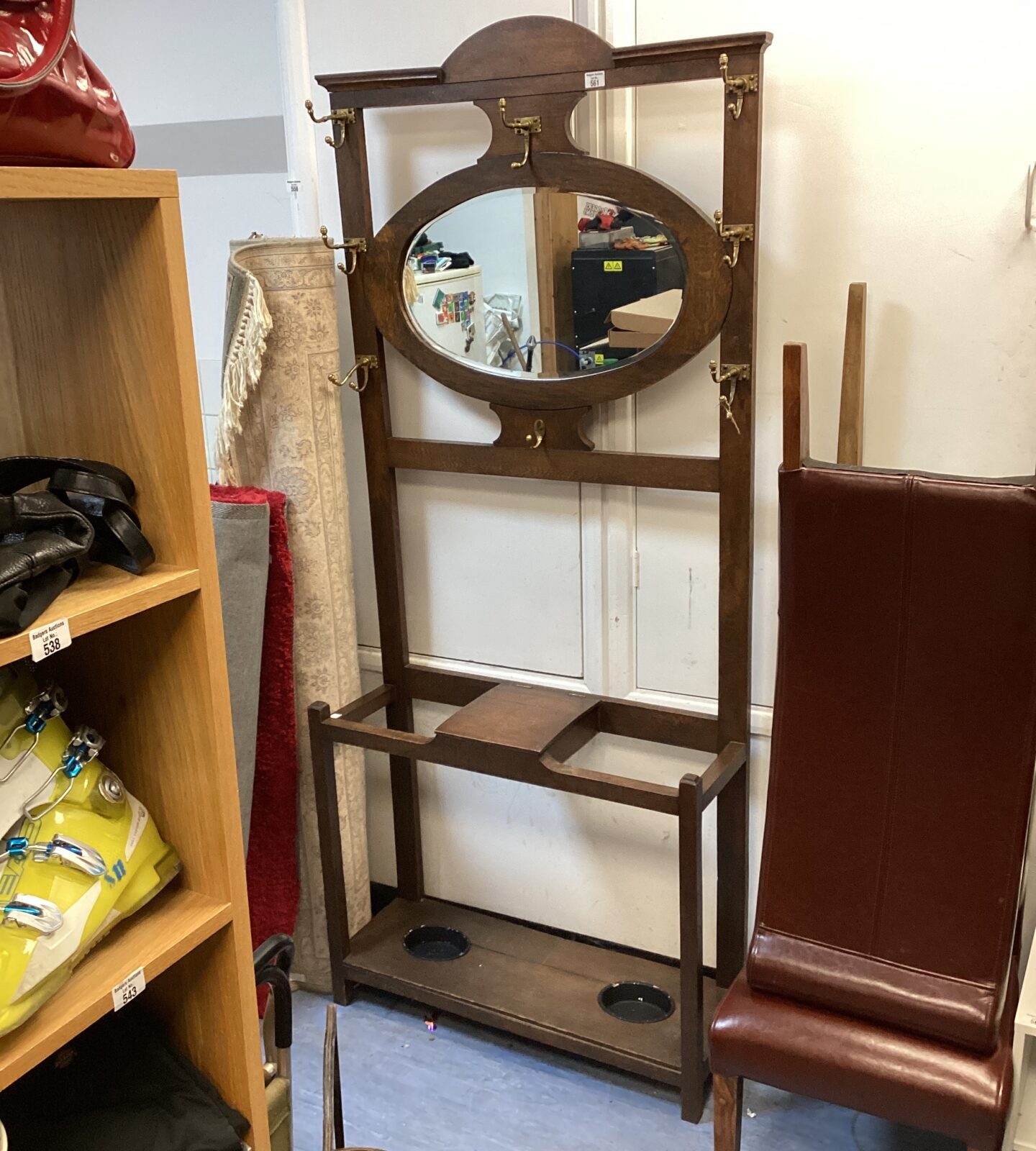 victorian hallway umbrella & coat stand