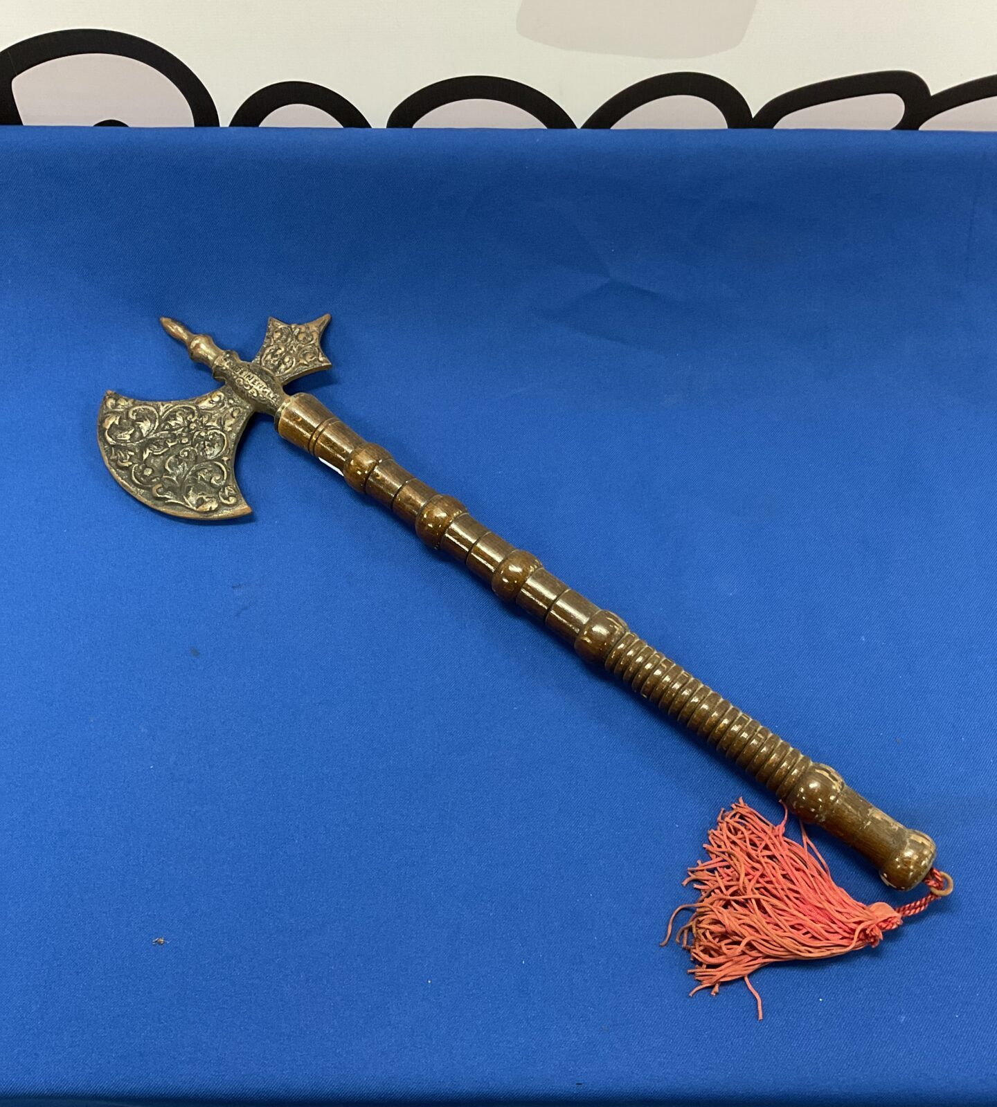 Vintage English made wall hanging axe