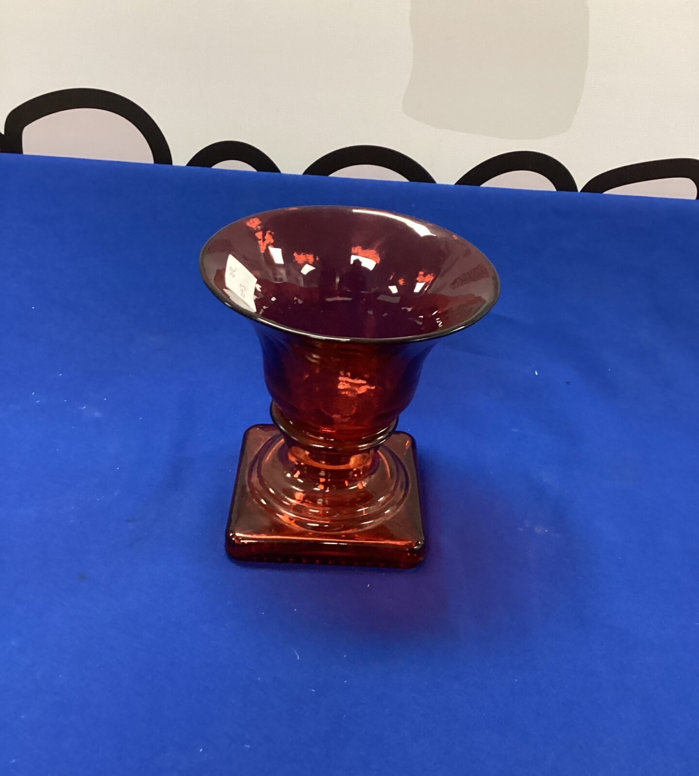 Vintage Red Glass Vase