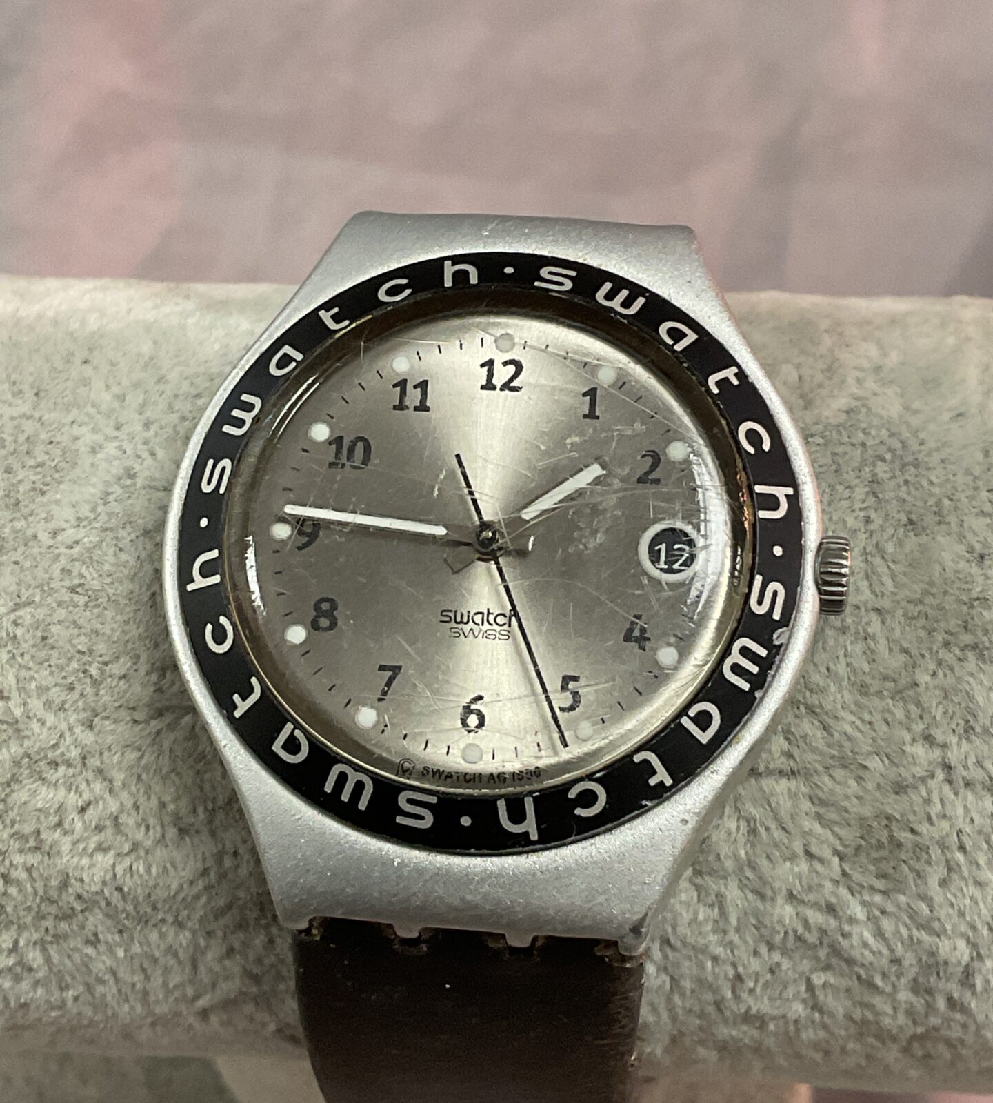 Vintage swatch irony quartz wristwatch working