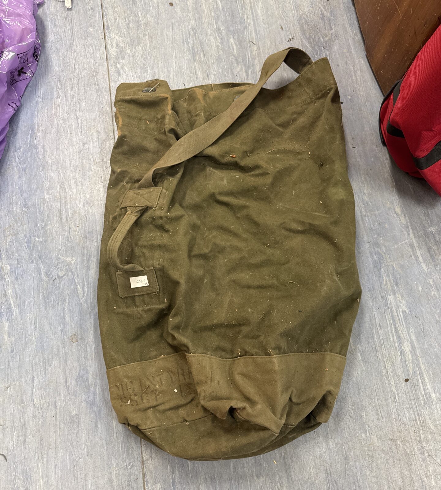 Vintage US marines kit bag