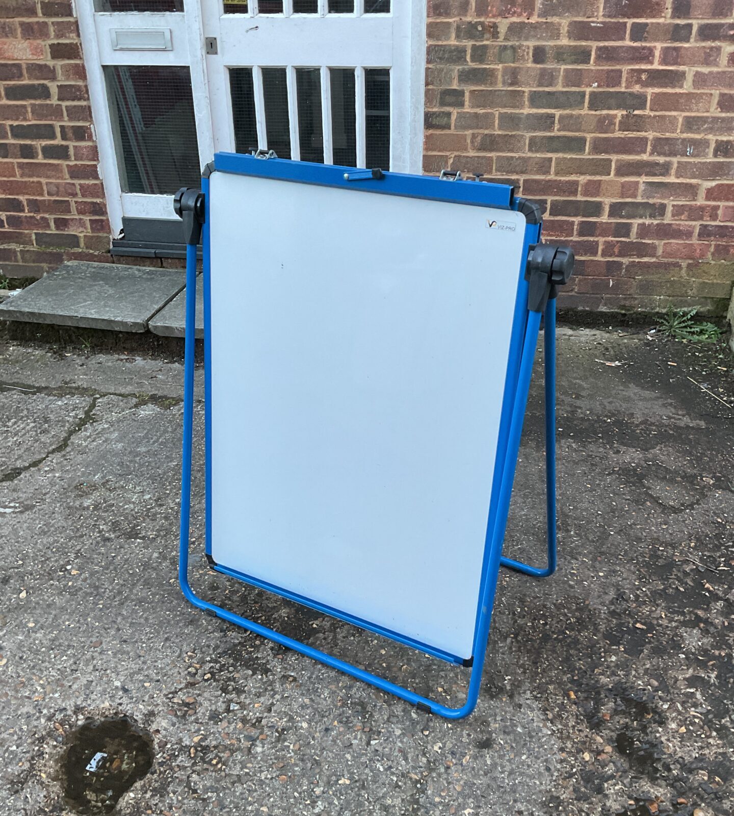 Vizpro white board on a frame