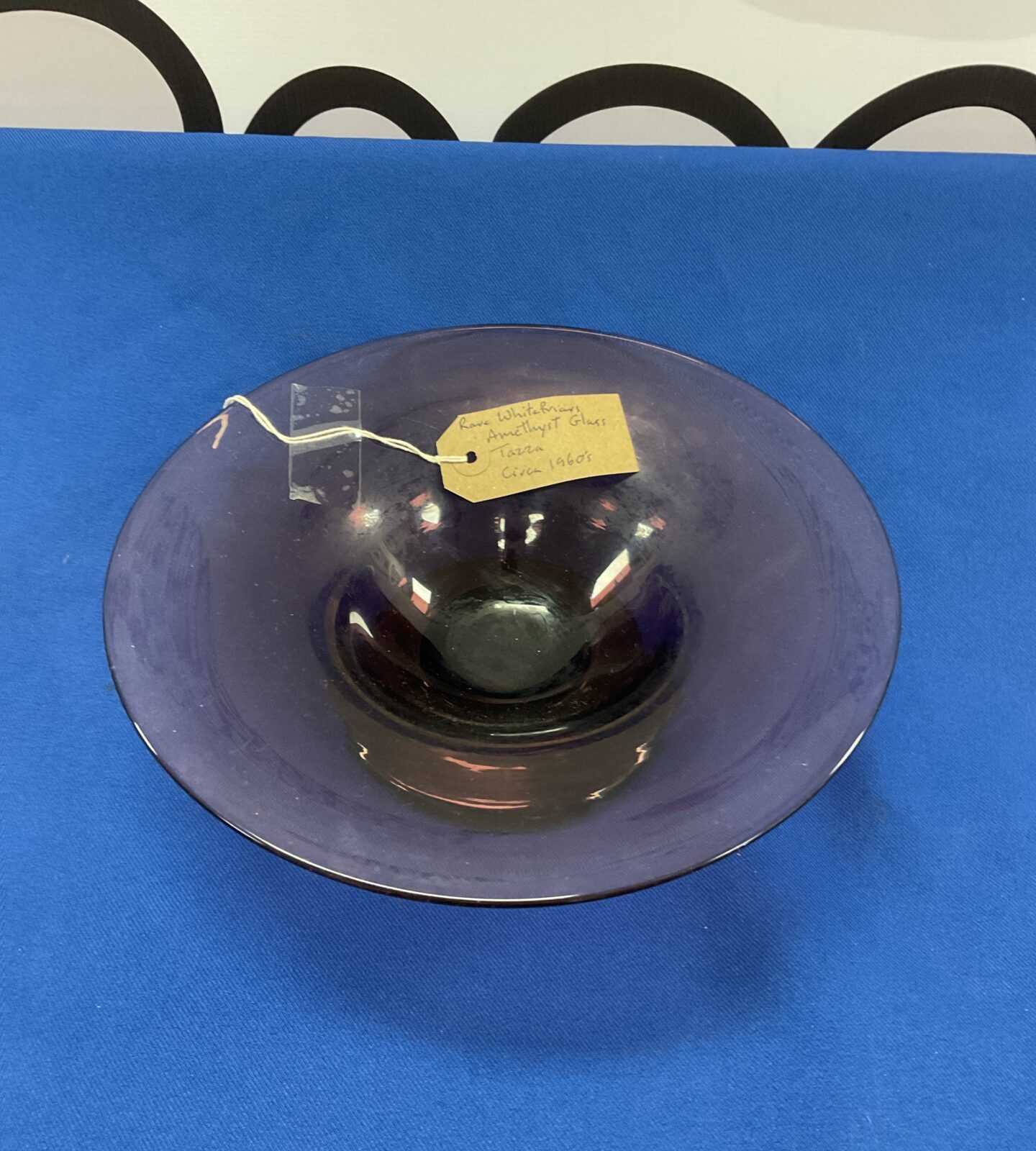 Whitefriars amethyst glass bowl circa 1960
