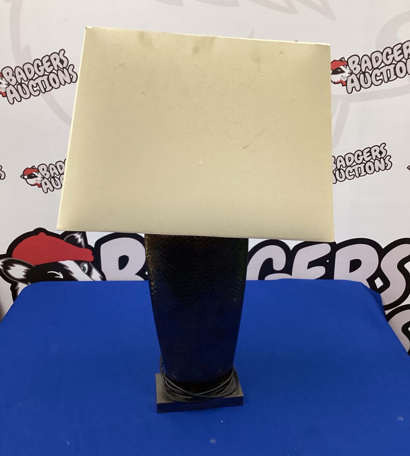 Bronze effect table lamp