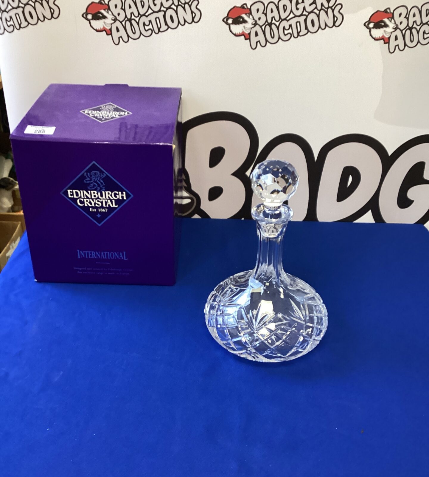 Edinburgh Crystal Ships Decanter