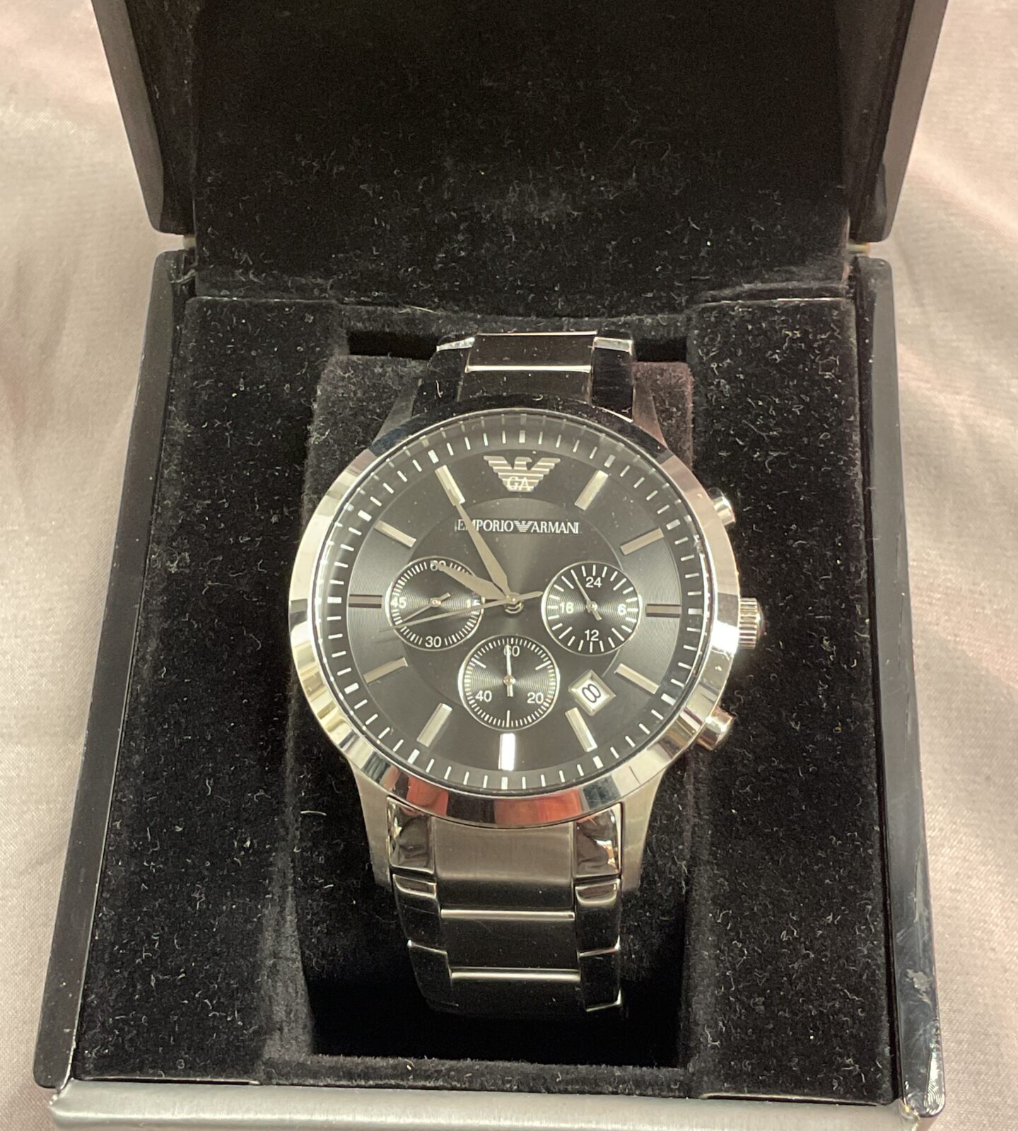 Emporio Armani style gents Wristatch in box