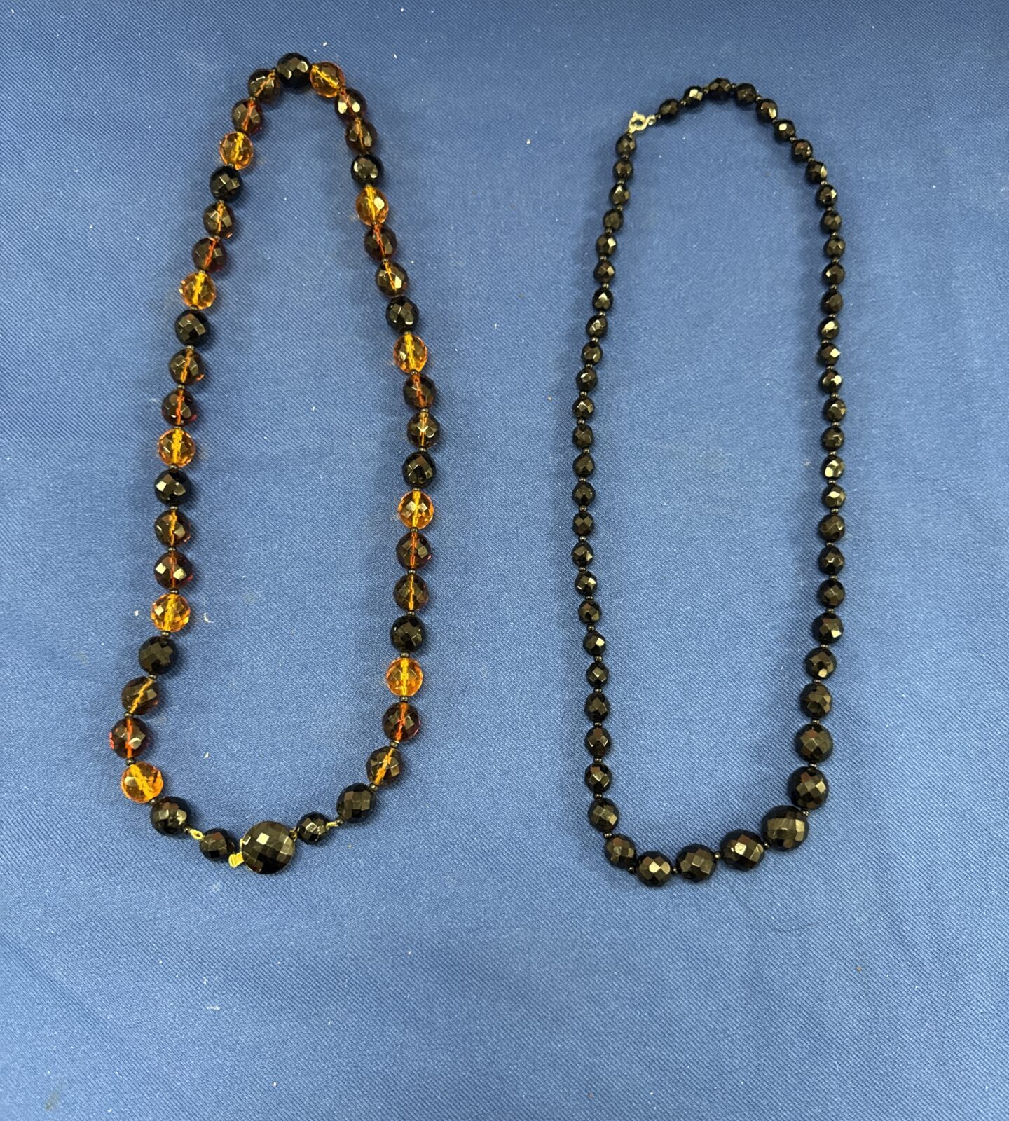 Two costume jewellery bead necklaces