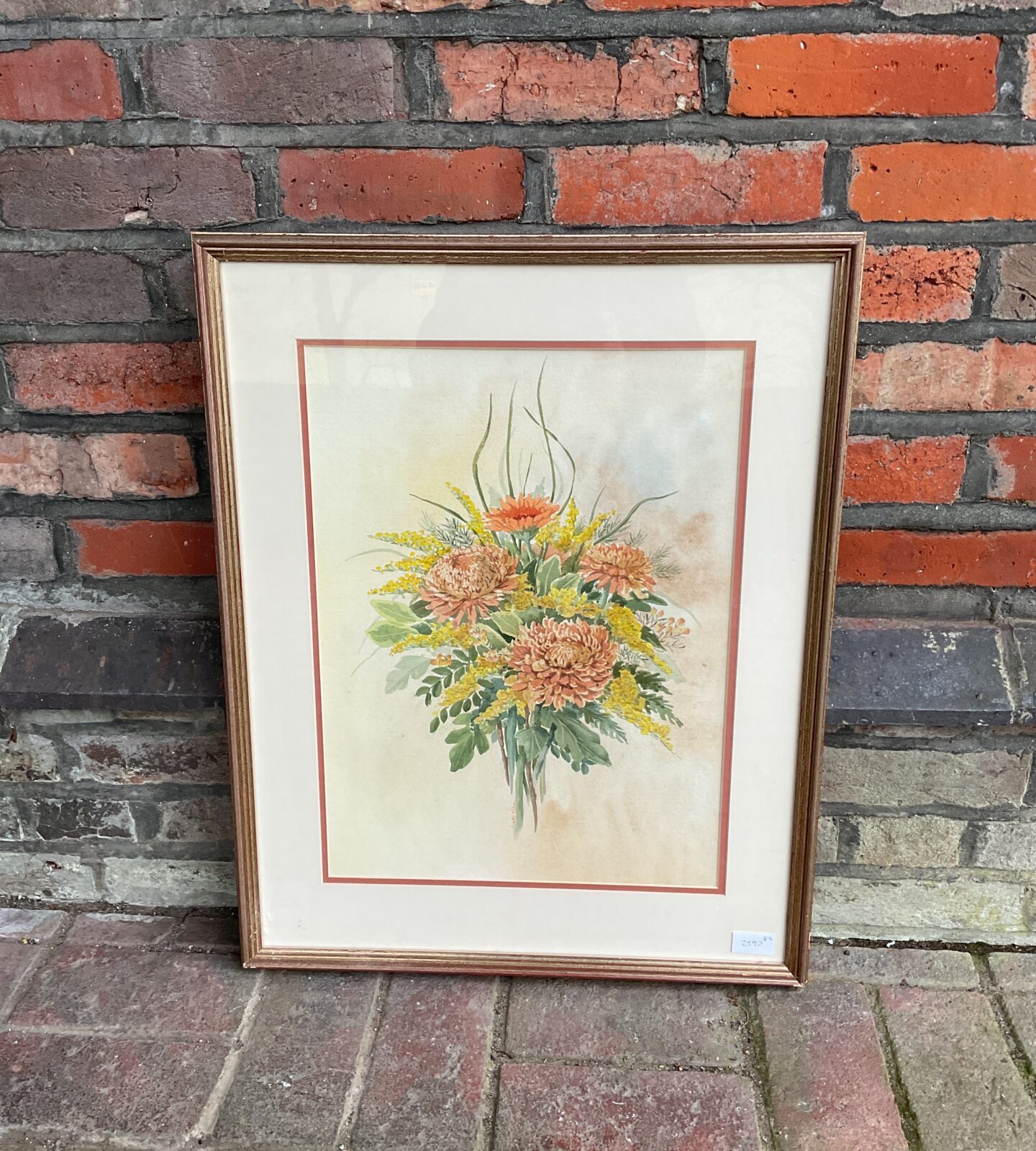 Judith milne original still life watercolour titled autumn bunch