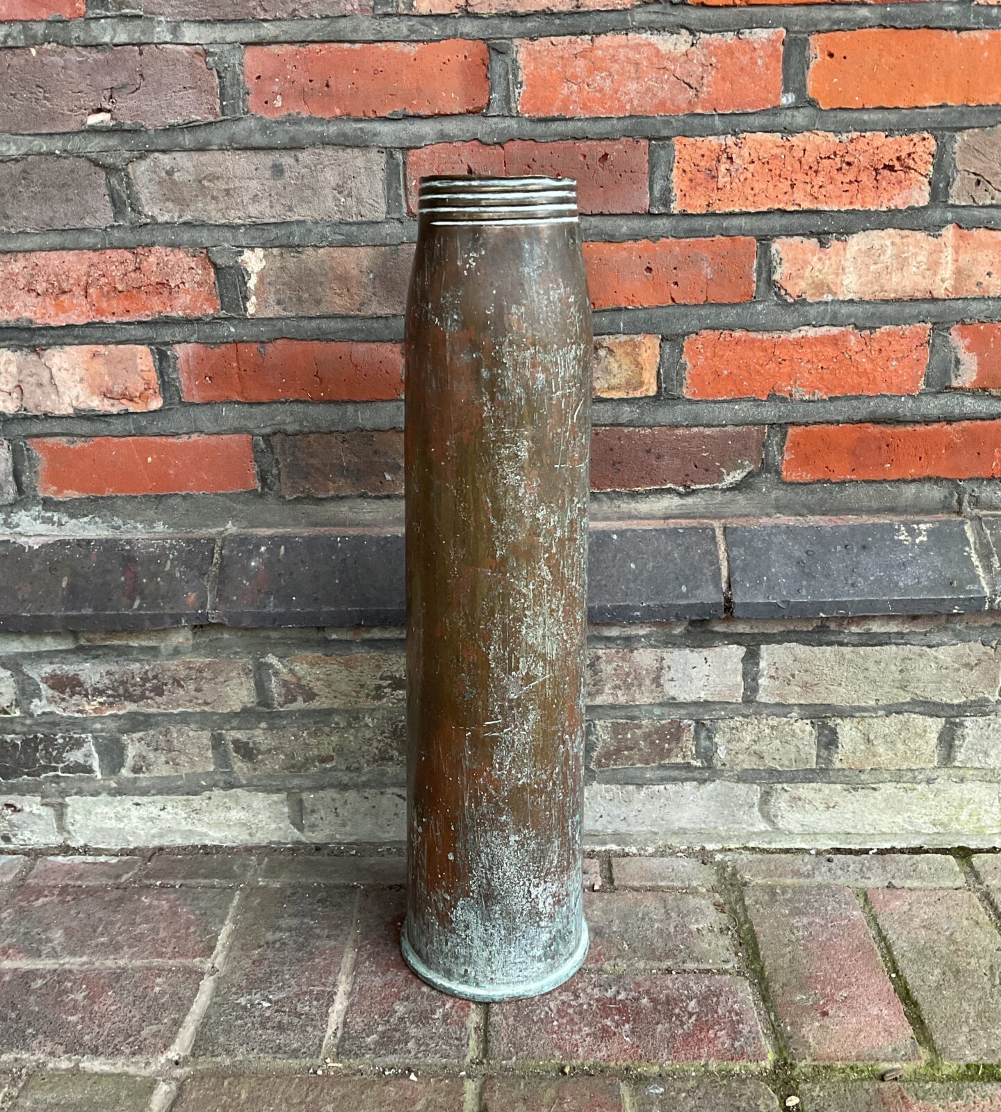 Large naval ww1 copper canon shell