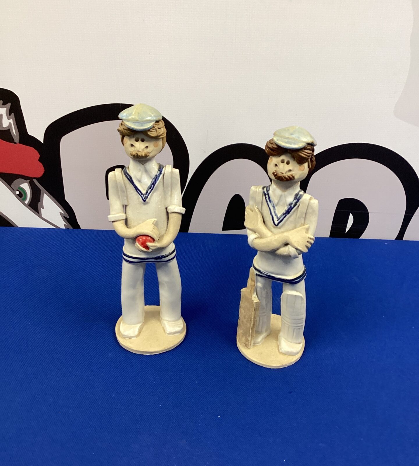 Larua Dunn Ceramic Cricketers Figurines