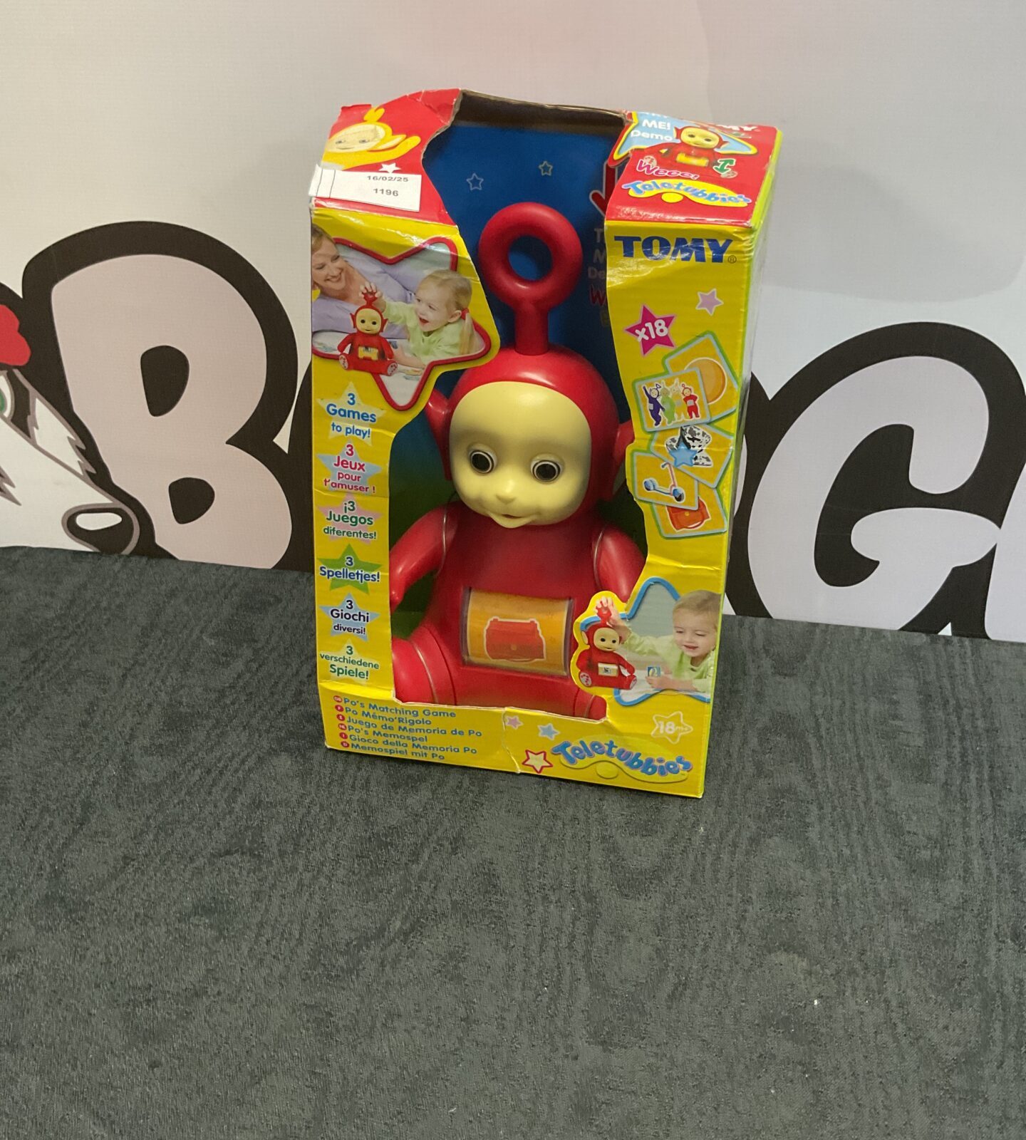 Retro Tomy teletubbies boxed po’s matching game