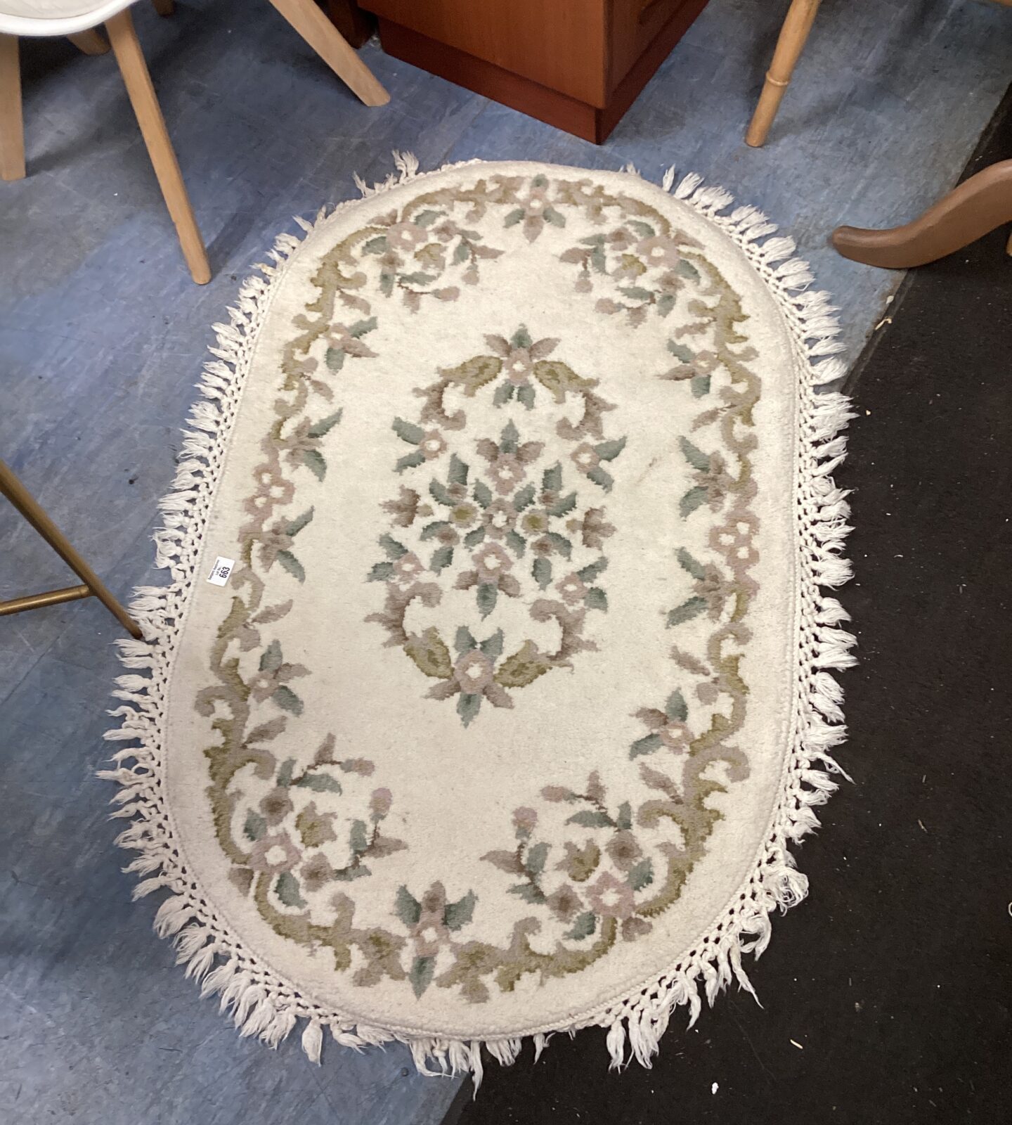 Super ganger Indian Oval floral patten rug