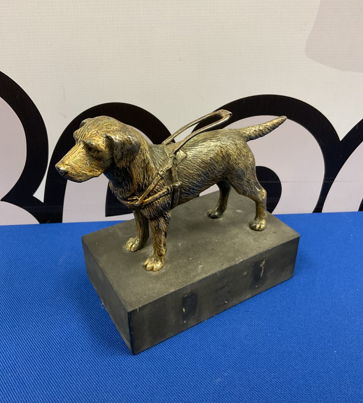 Louis lejeune bronze ornament of a guide dog