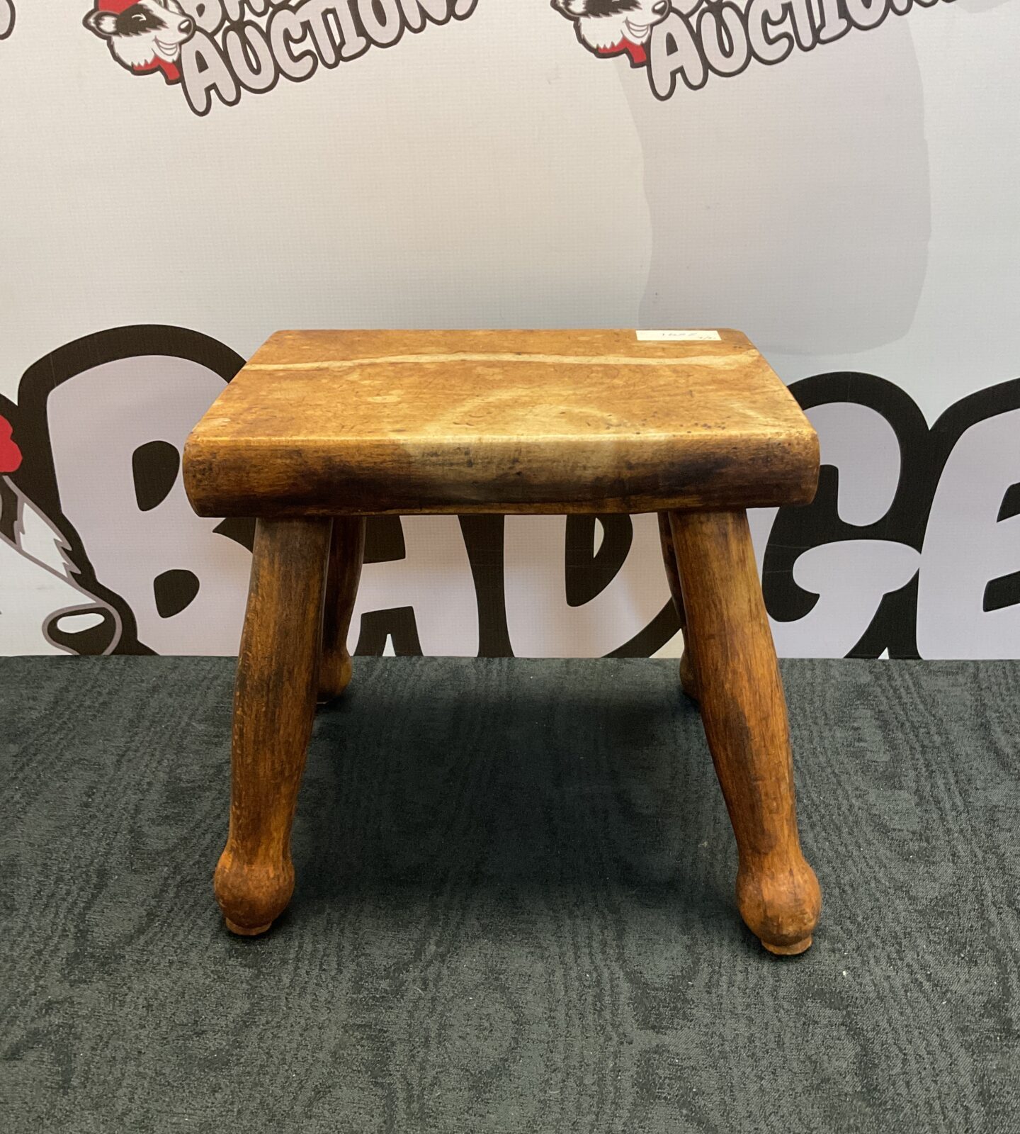 Vintage wooden gout stool