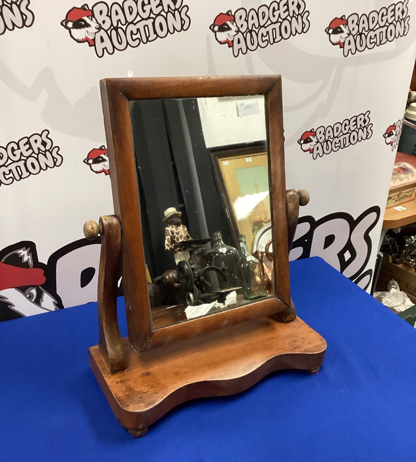 Vintage Oak Dresking Table Mirror
