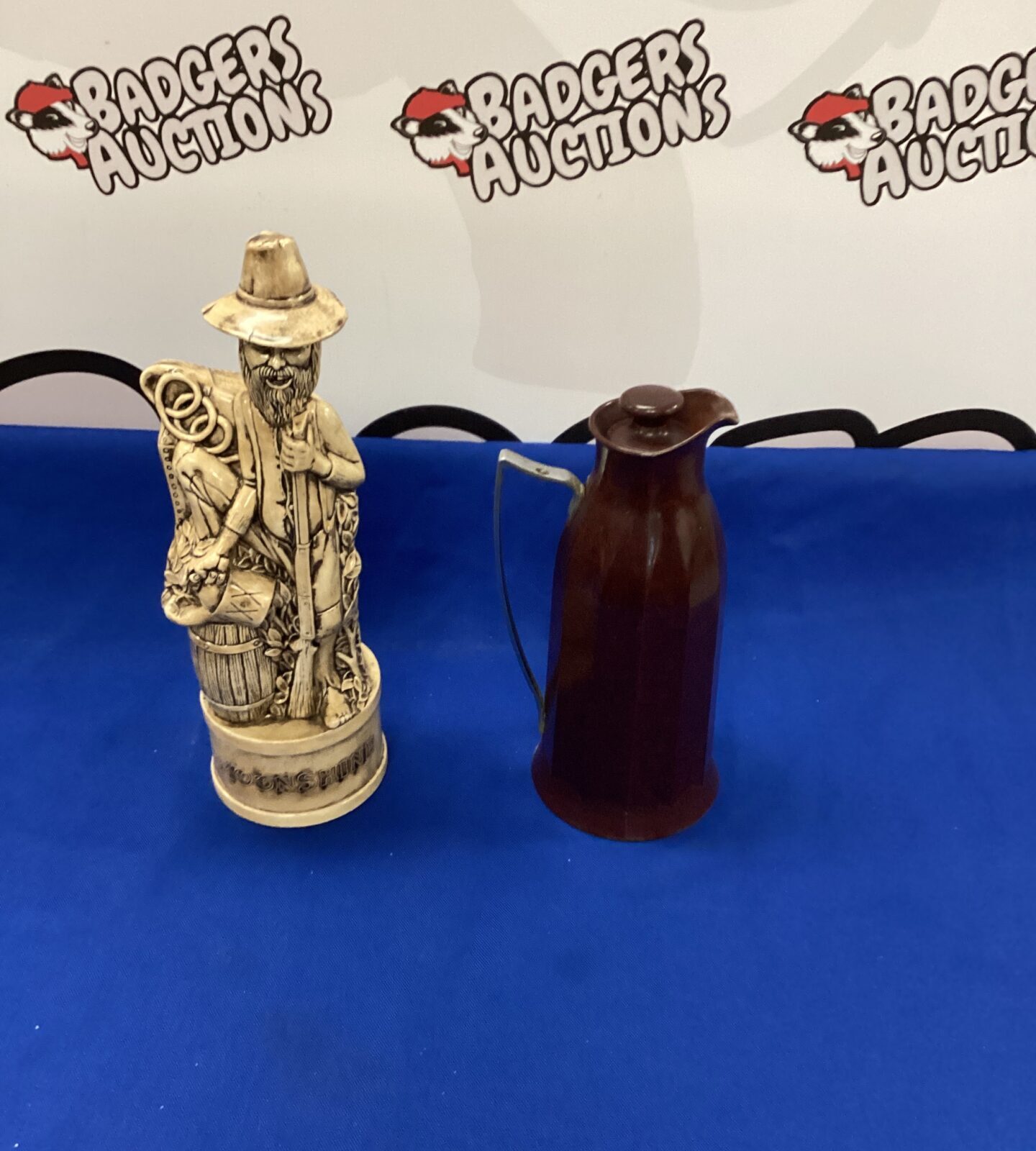Bakelite Flask and moonshine bottle