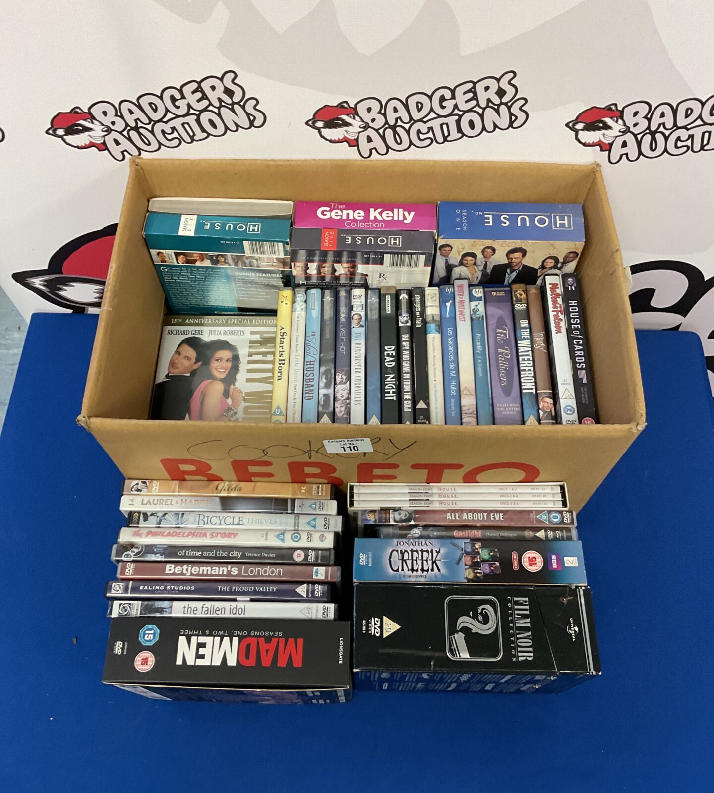 Box of dvds & boxsets including madmen