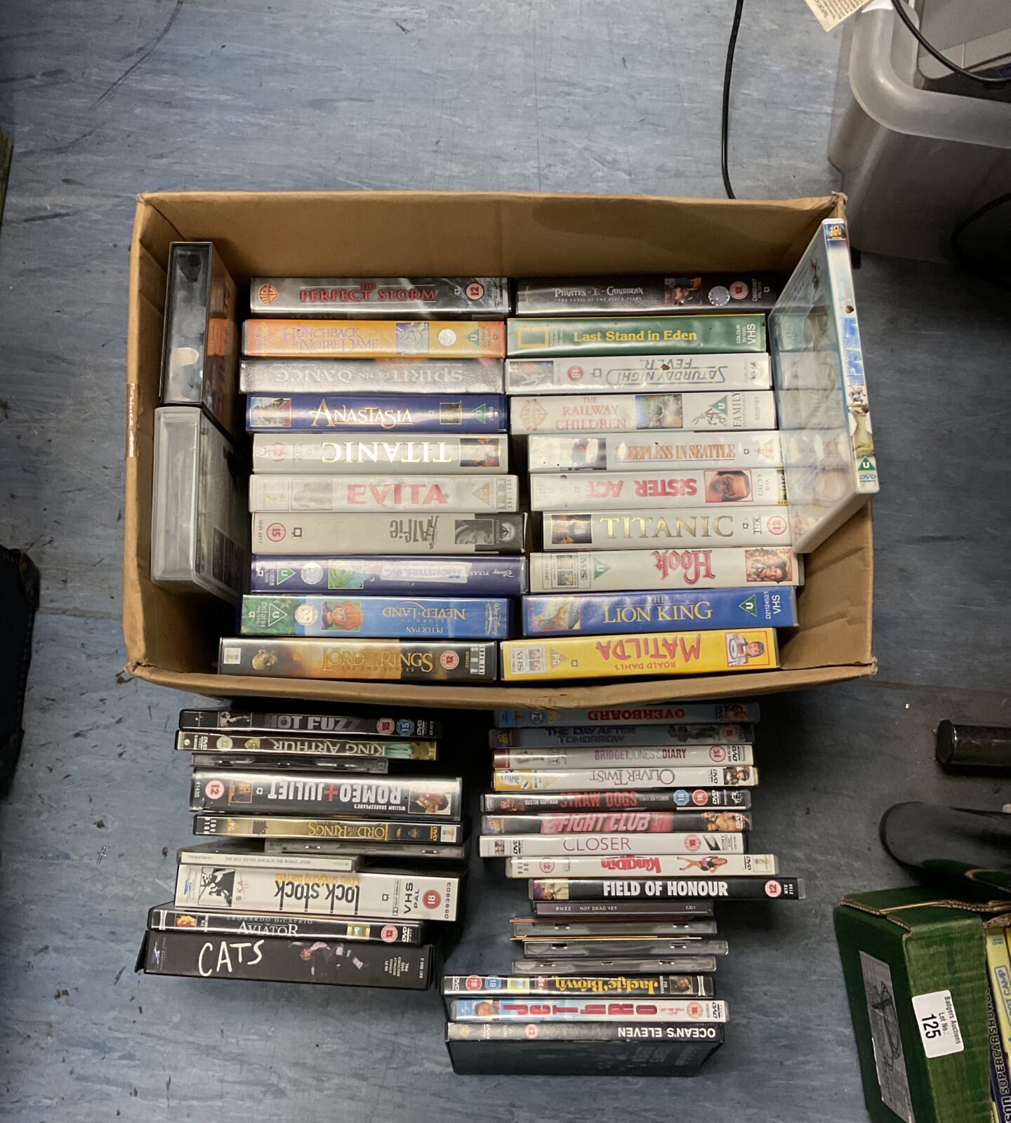 Collection of vhs & dvd movies