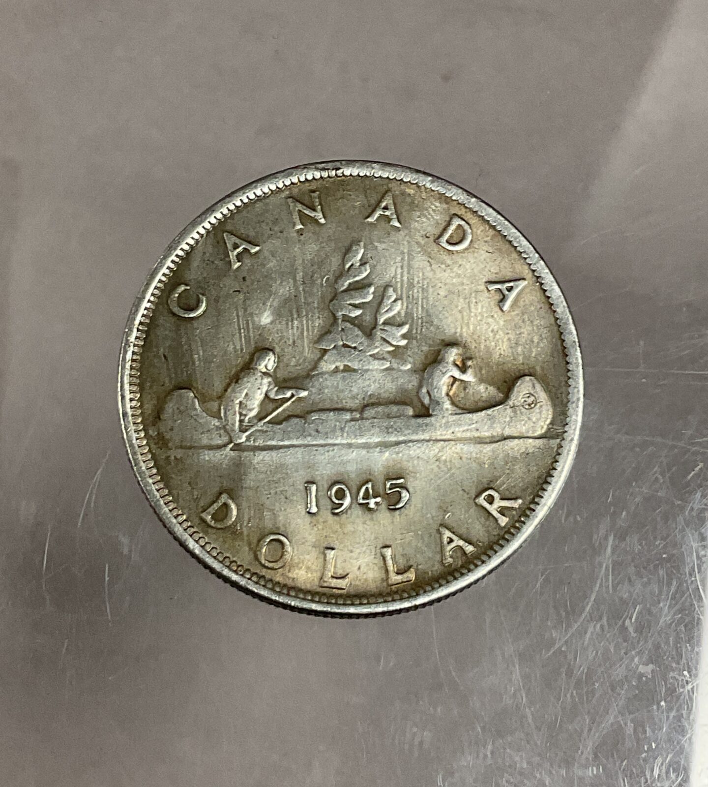 1945 canadian silver dolla