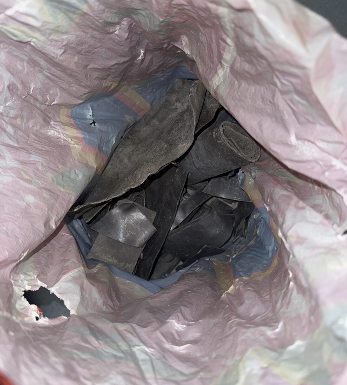 Bag of lead flashing