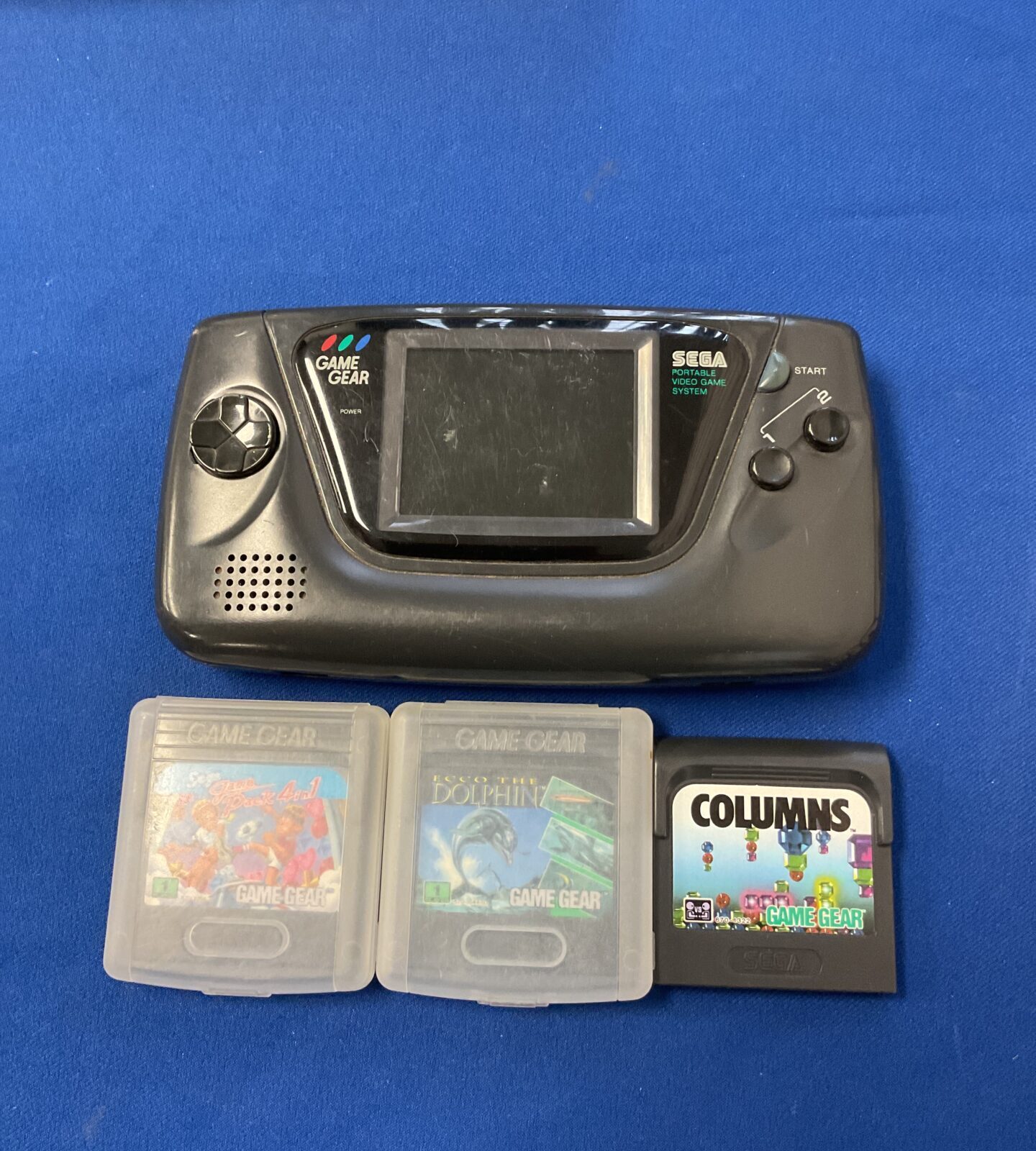 Sega game gear console & games