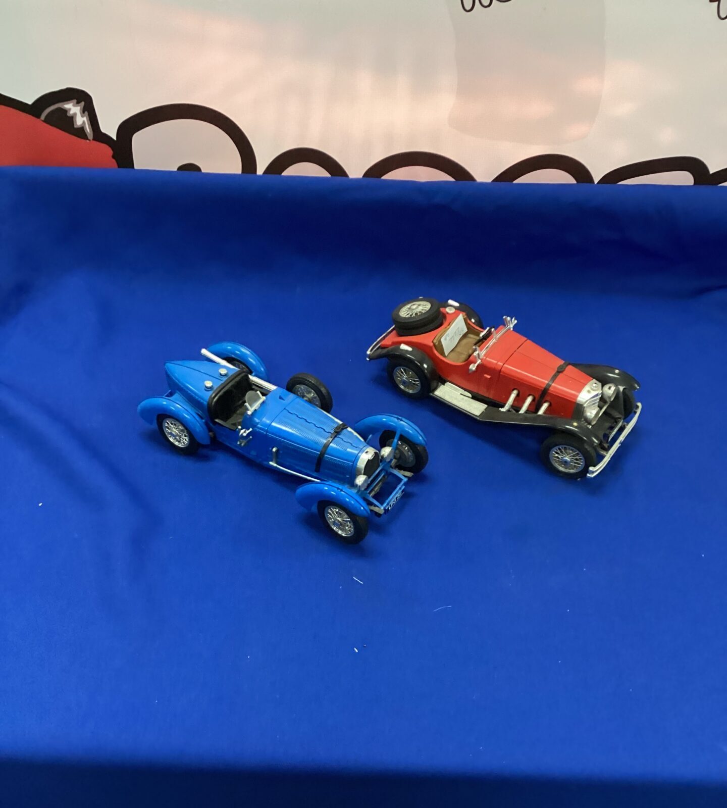 Two Burago Model Cars inc Bugatti and Mercedes Benz