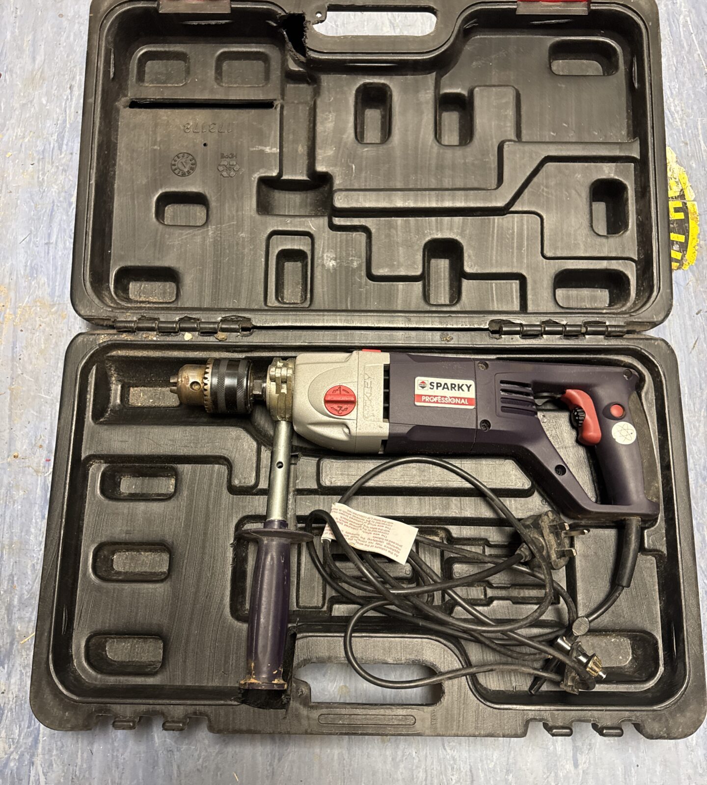 Large sparky professional drill - working