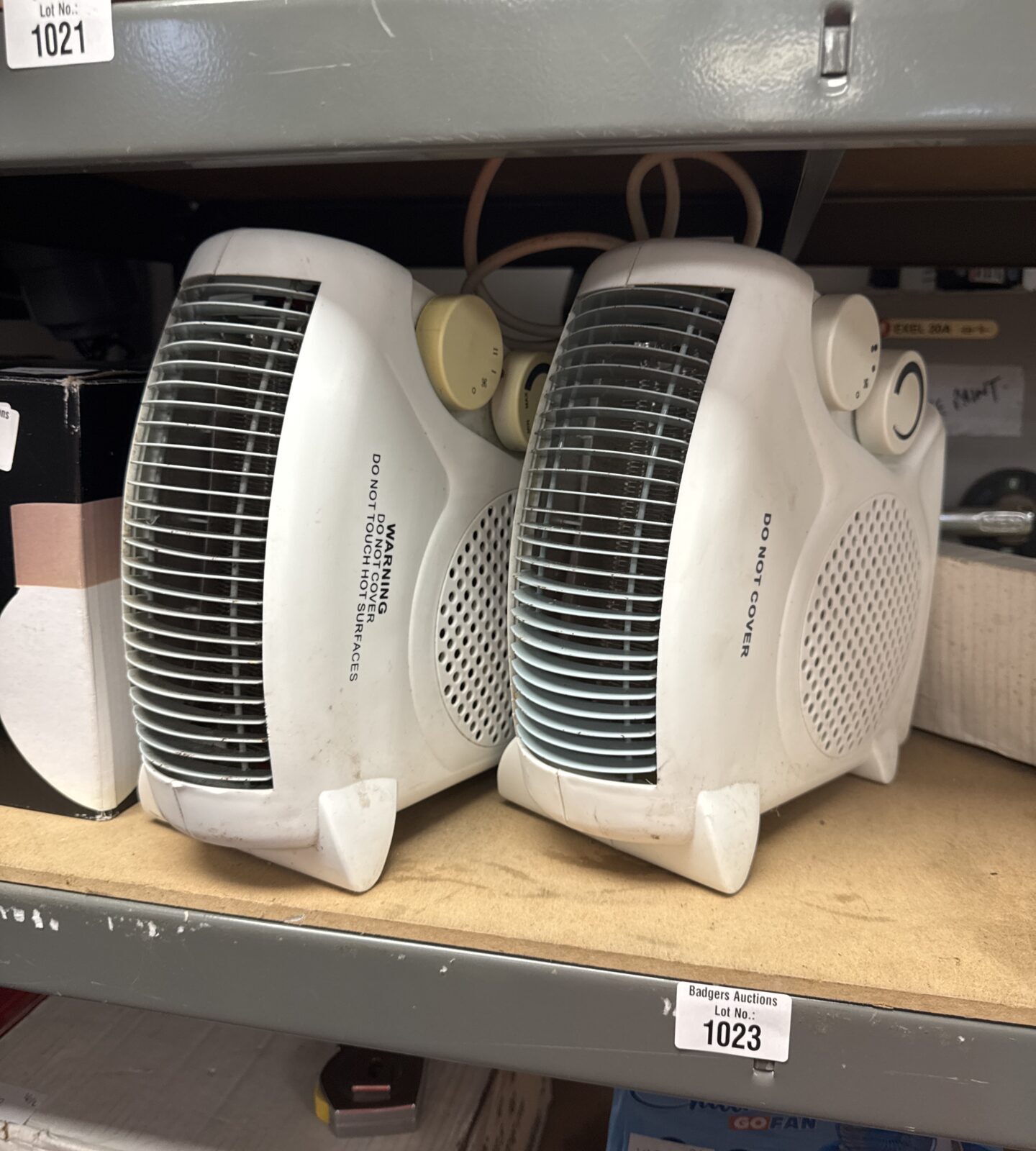 Two portable fan heaters - working