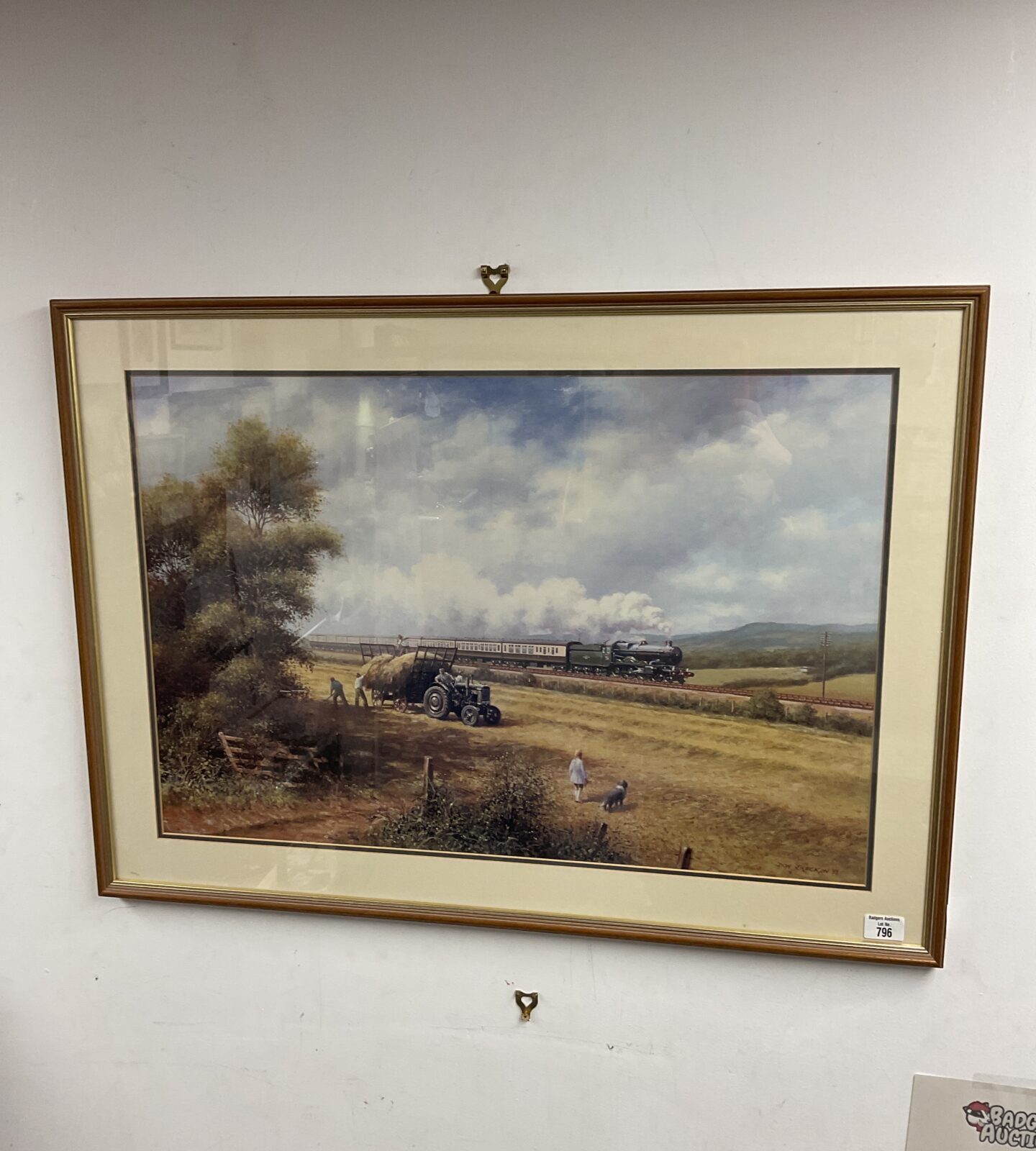 Large don breckon framed print of a steam train