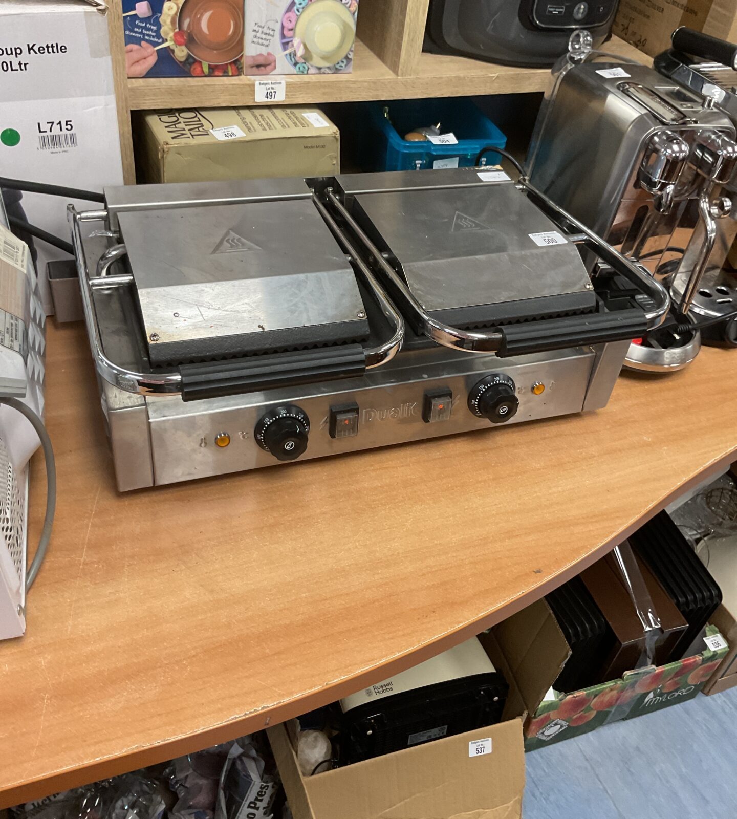 Dualit panini grill, tested lights up untested further