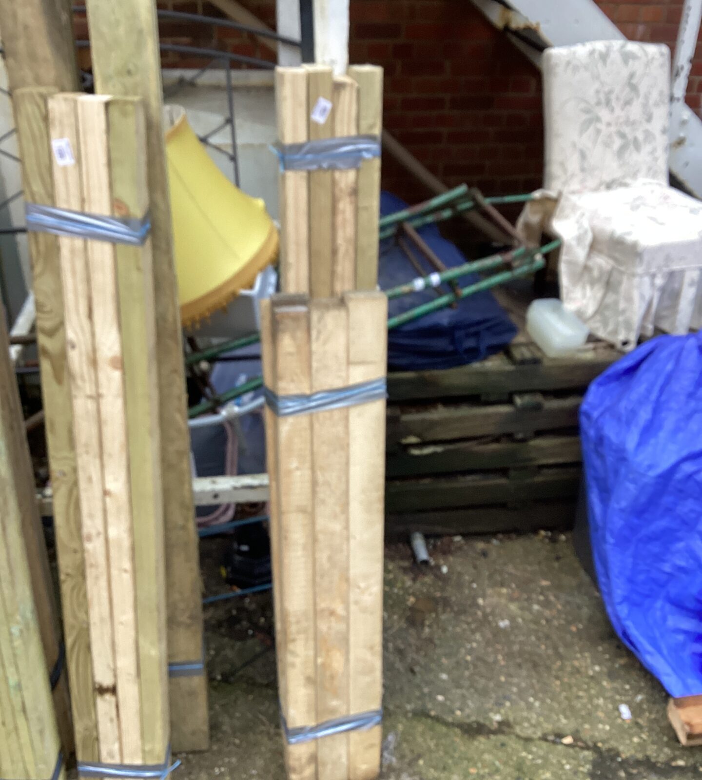 Three bundles of 5’ timber