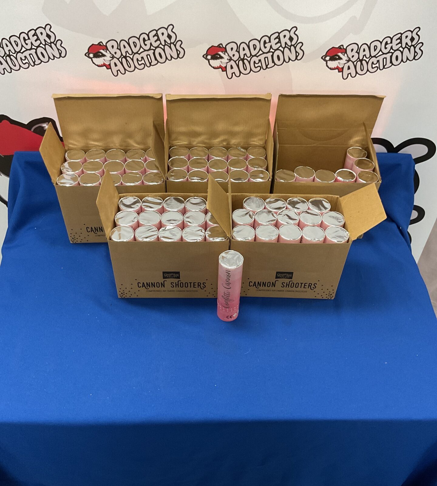 Six boxes of ginger bay party ombre cannon shooters