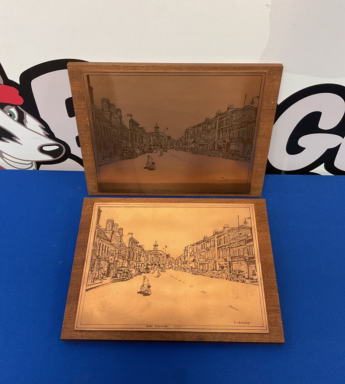 Pair of e crossley copper engravings of high Wycombe