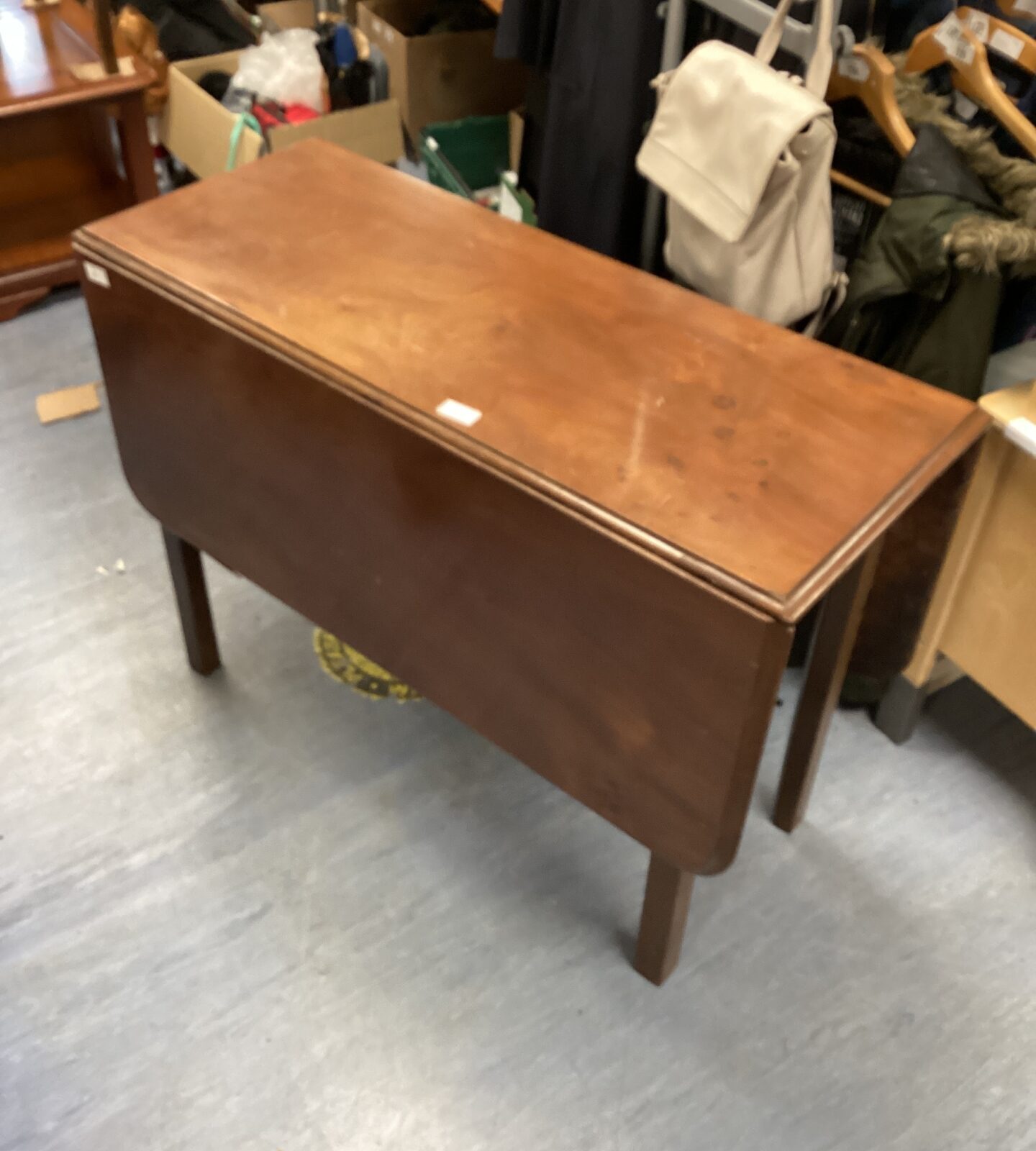Walnut Drop leaf Table 48”x38” opened