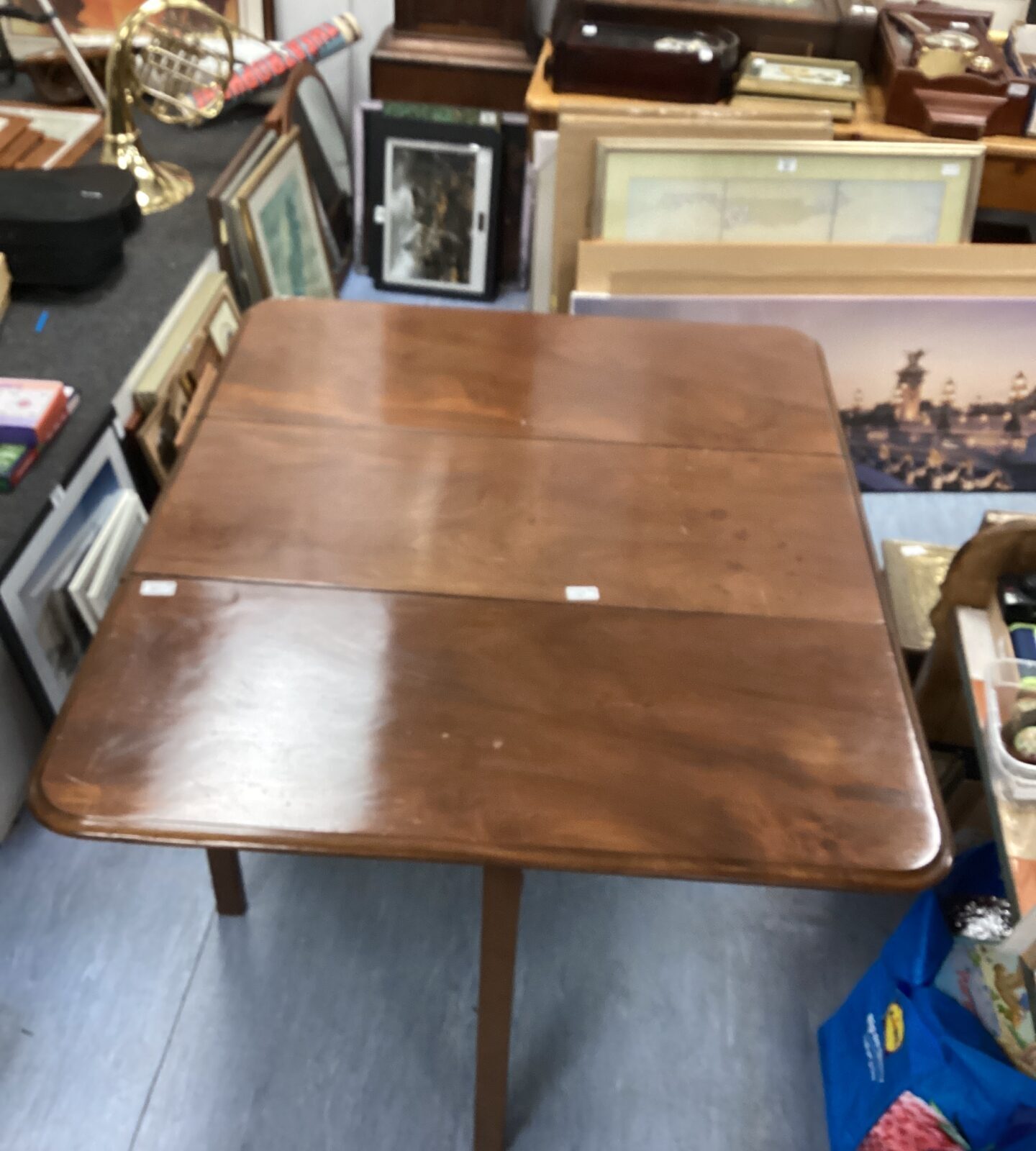 Walnut Drop leaf Table 48”x38” opened - Image 2