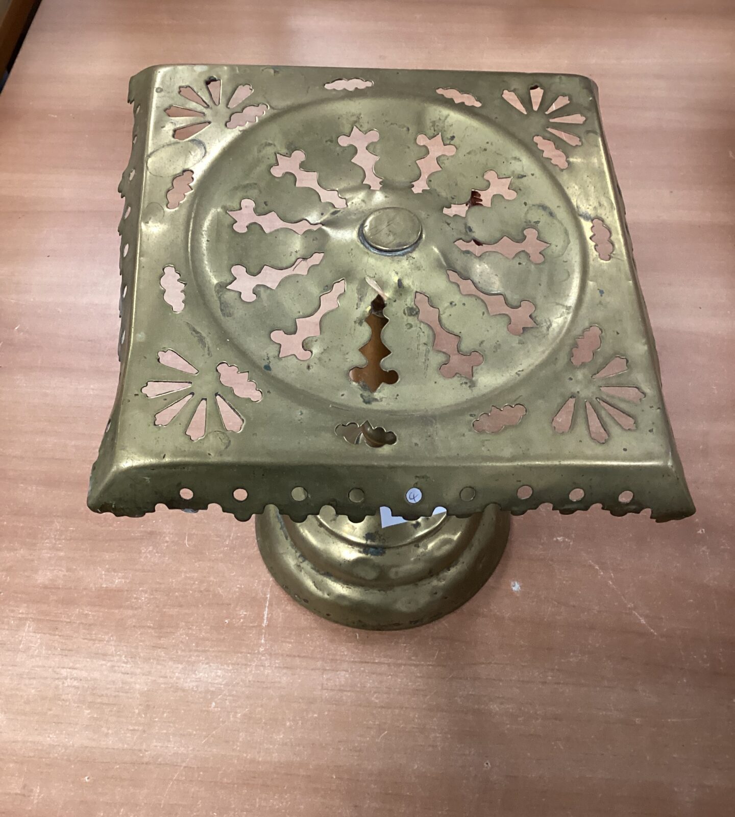 Vintage brass pot stand