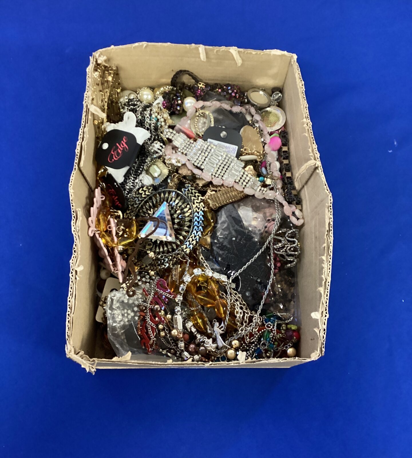 Box of costume jewellery