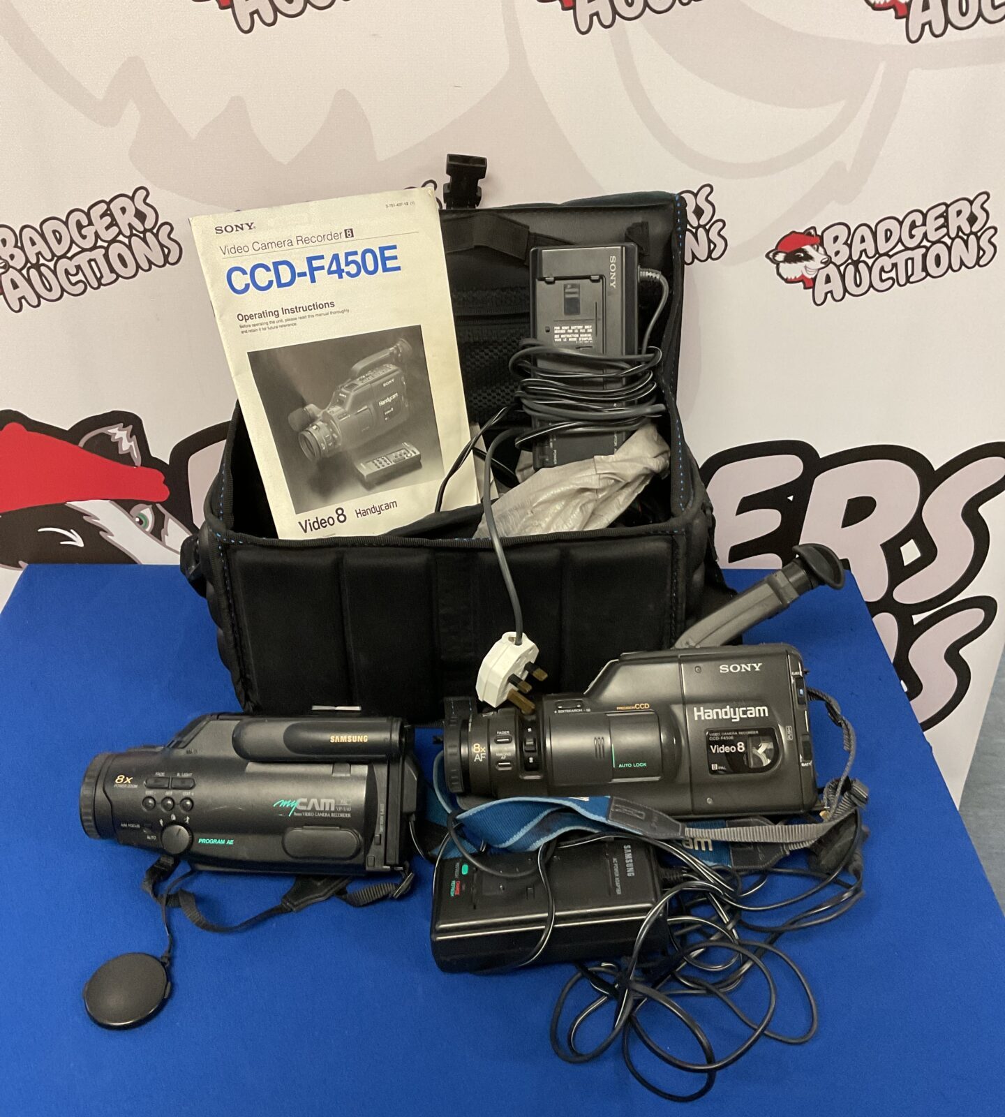 Sony ccd-f450e & samsung vp-u10 camcorders