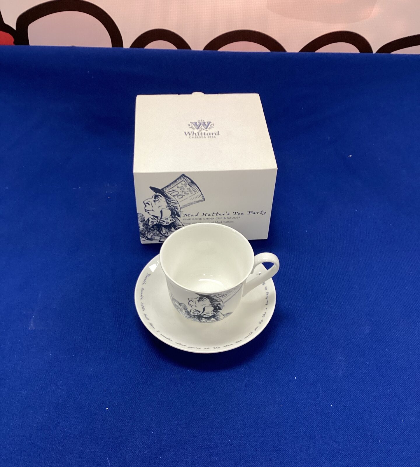 Whittard of Chelsea Alice in Wonerland Bone China tea cup and Saucer